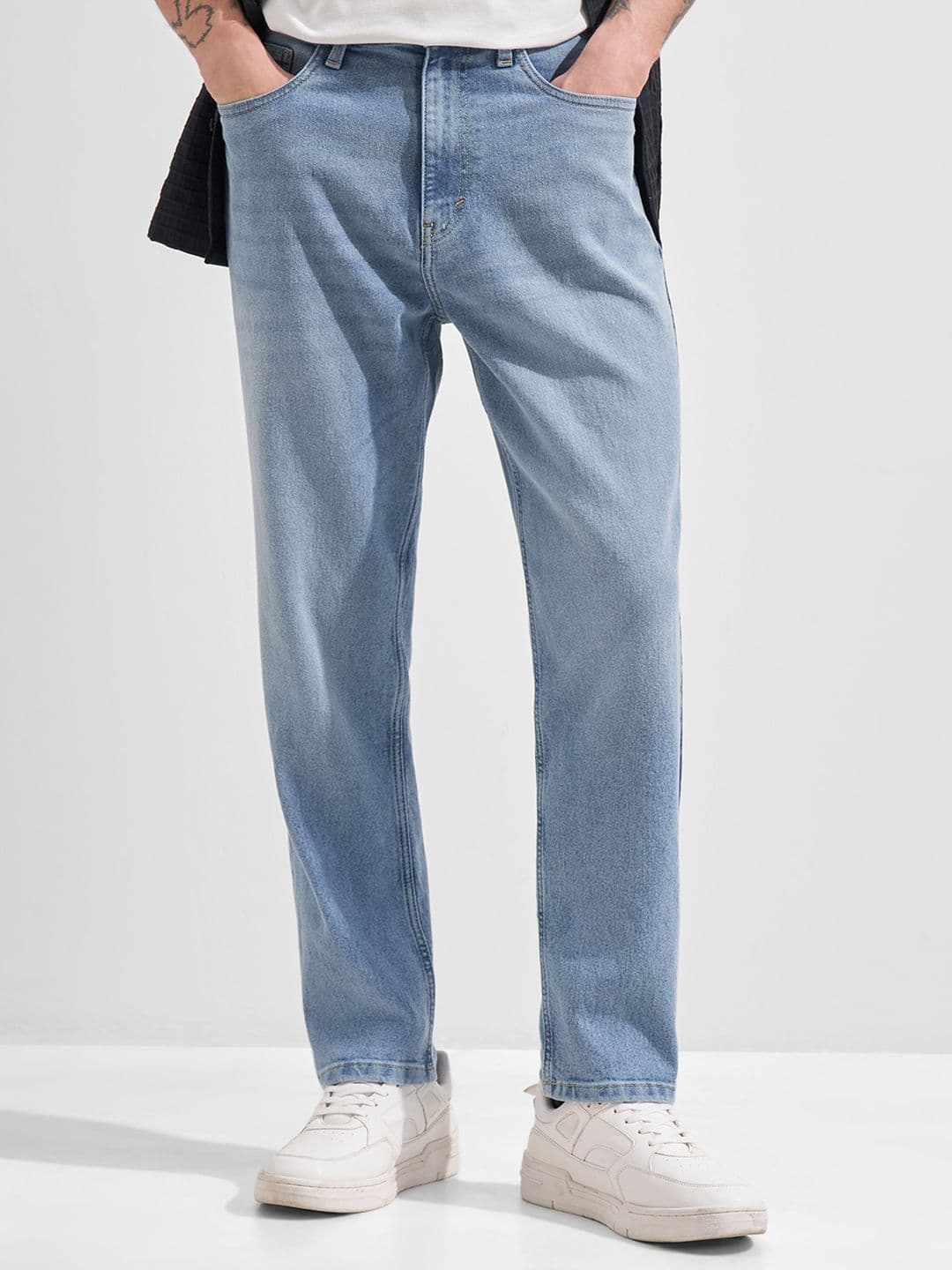 HIGHLANDER Men Relaxed Tapered Light & Ice Jeans - view 1