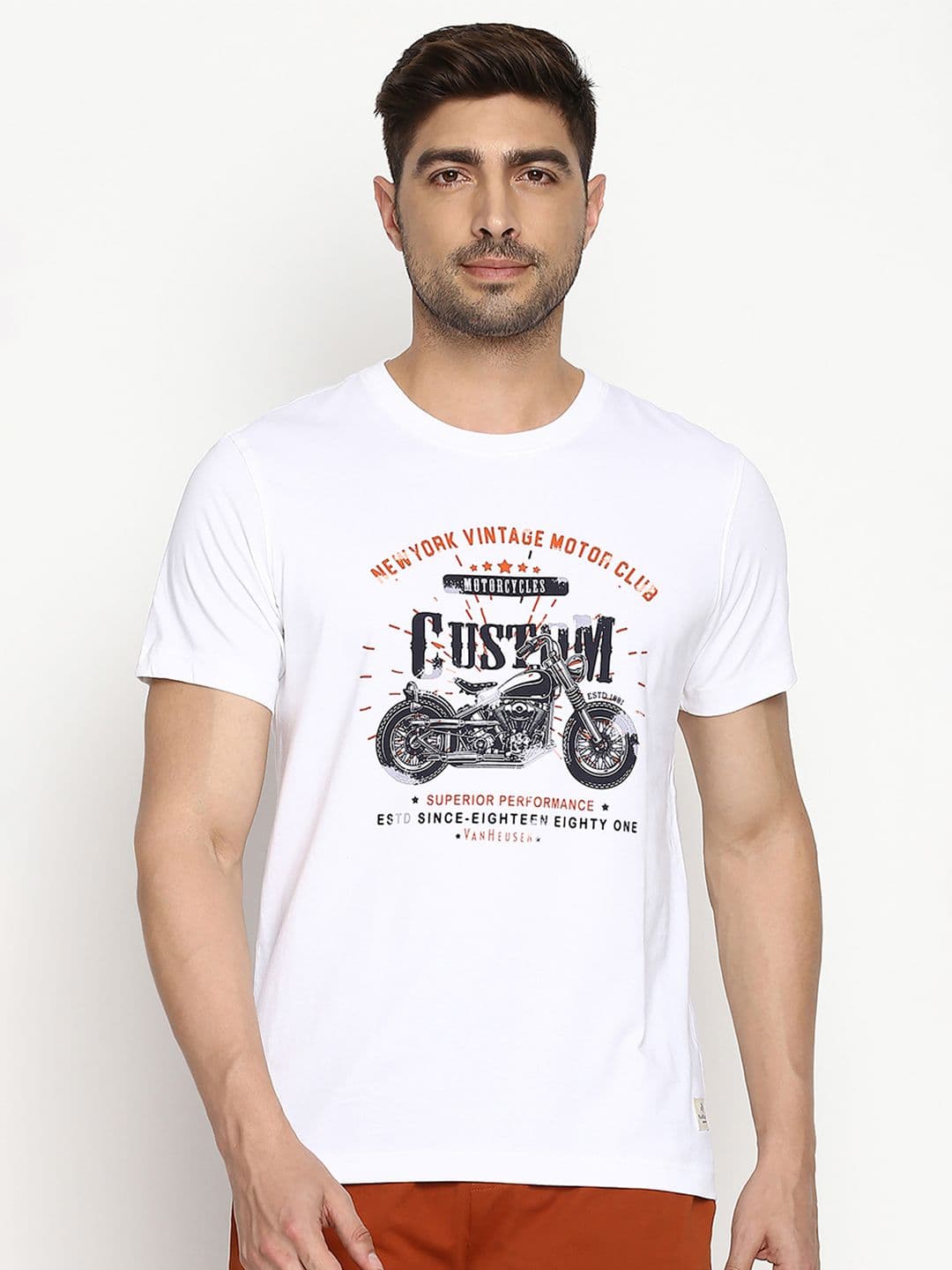 Van Heusen Innerwear Athleisure Men Printed Crew Neck Short Sleeve Lounge T-Shirt - view 1