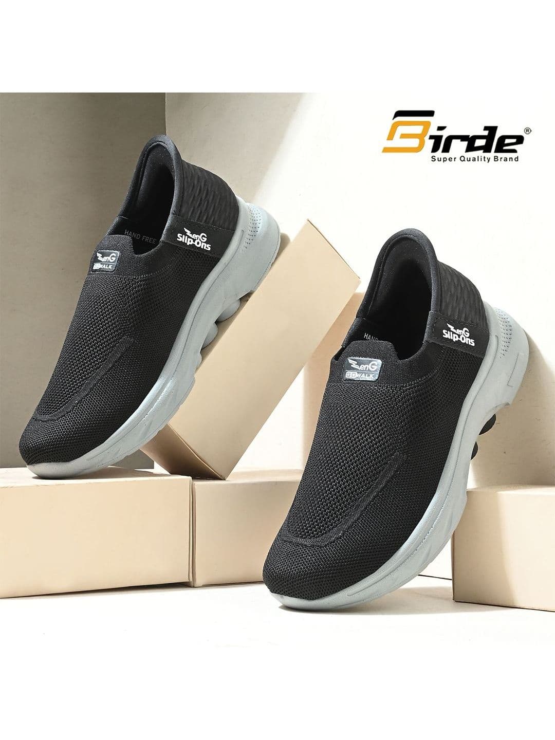BIRDE Men Mesh Running Non-Marking Shoes - view 1