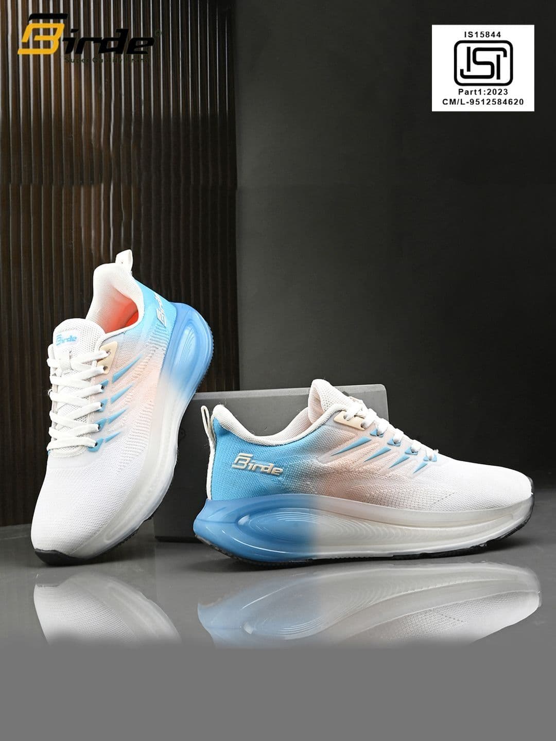 BIRDE Men Mesh Running Non-Marking Shoes - view 1
