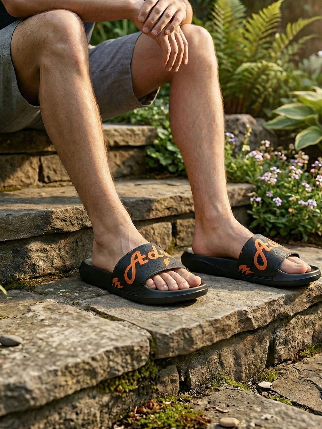 ADROZ Men Rubber Sliders - view 1