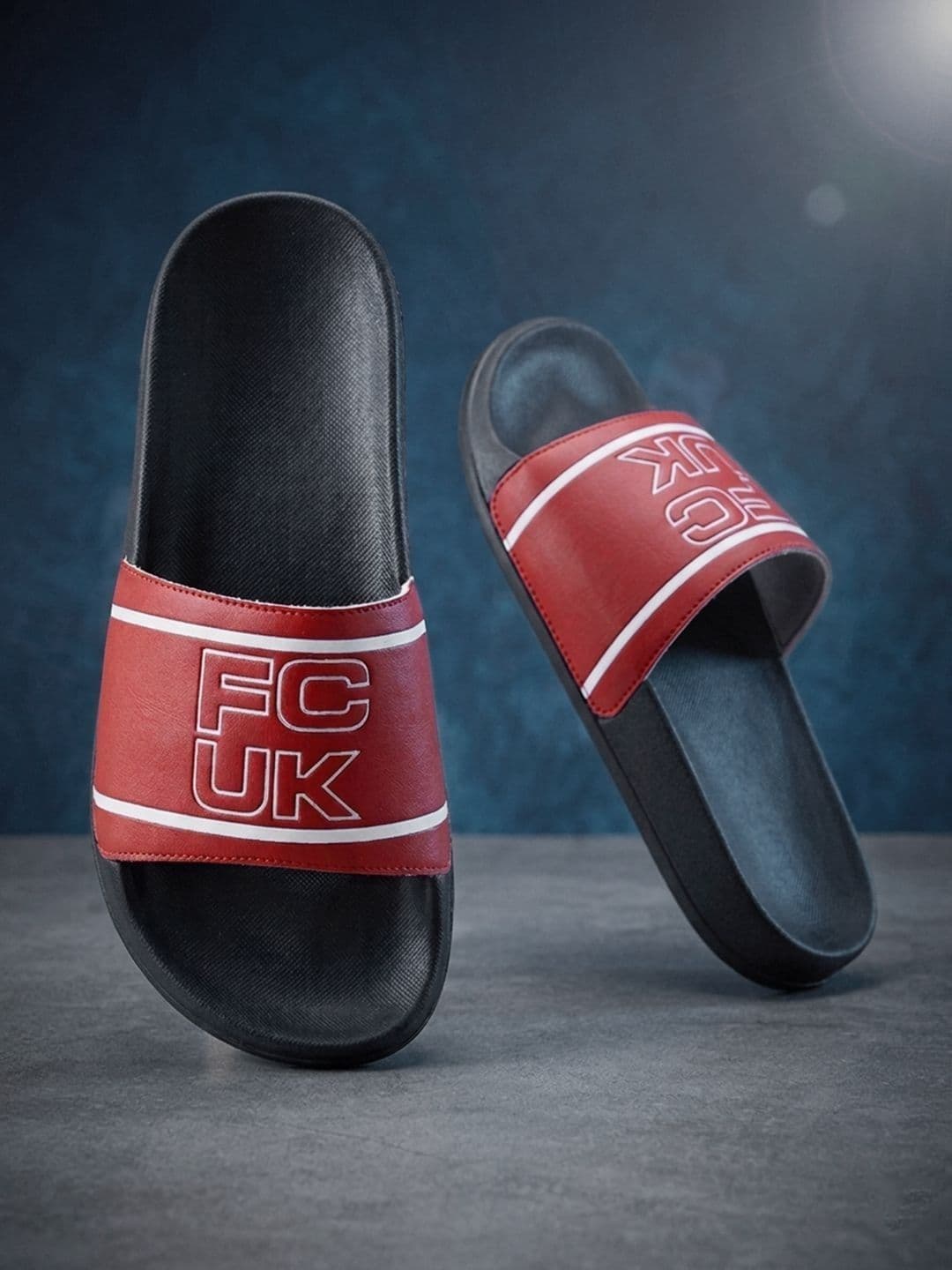 FCUK Men Printed Sliders - view 1