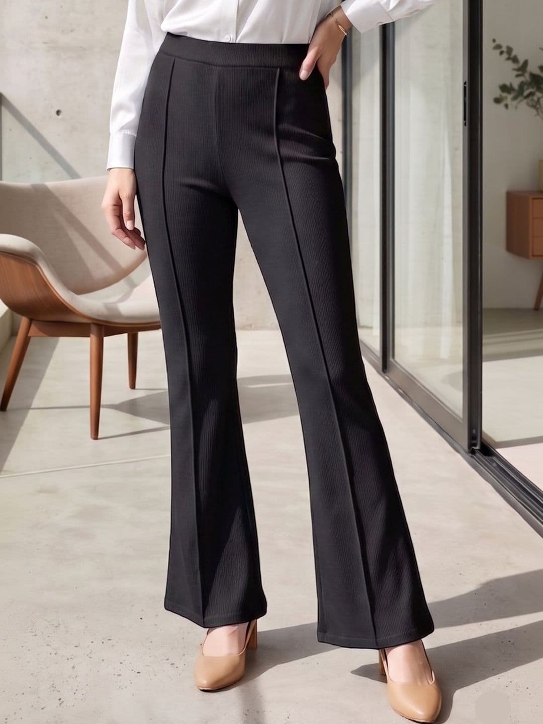 SBJ COLLECTIONS Women Knitted Palazzos - view 1