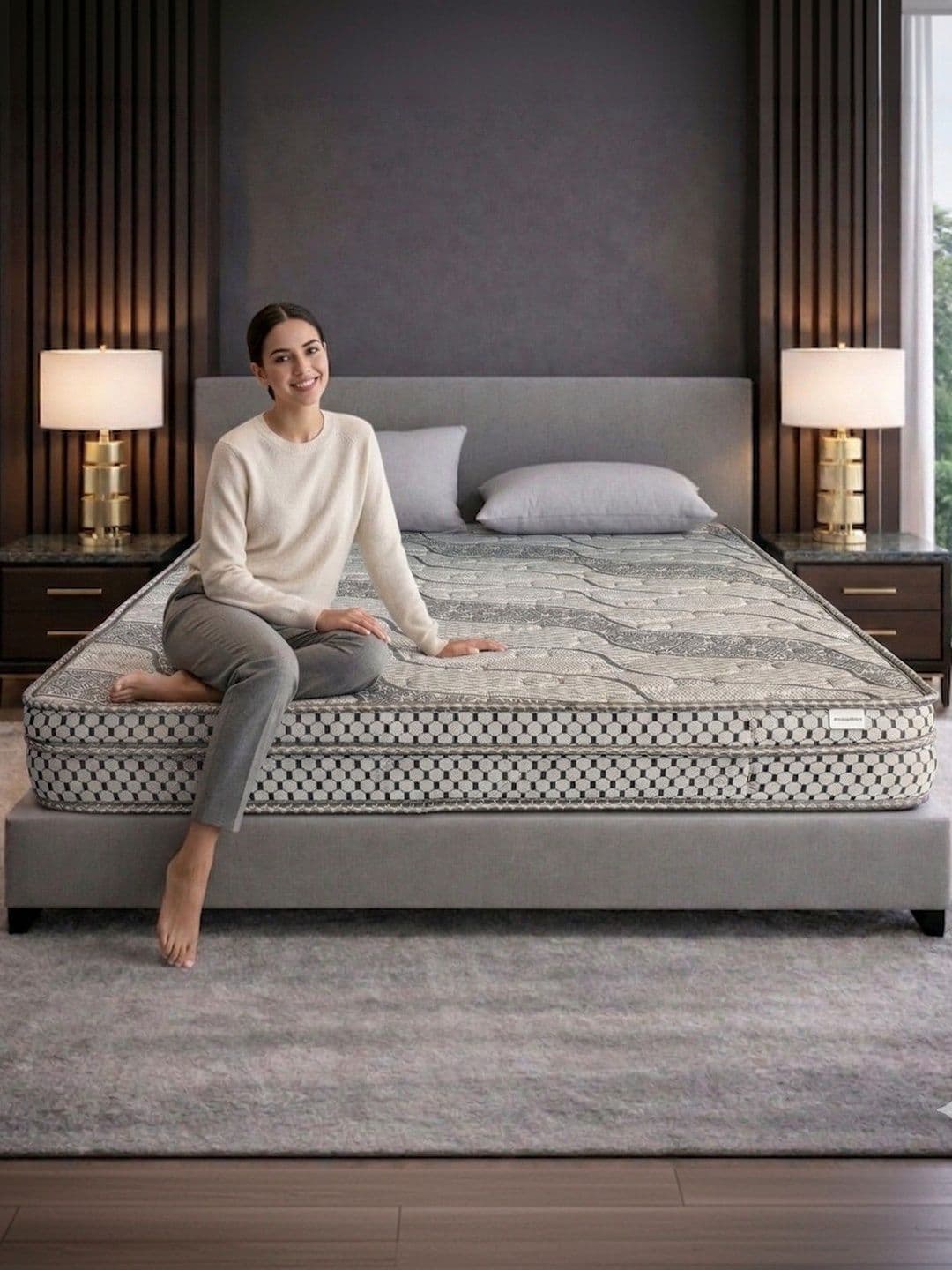 COZY CUB Grey King Mattress - view 1