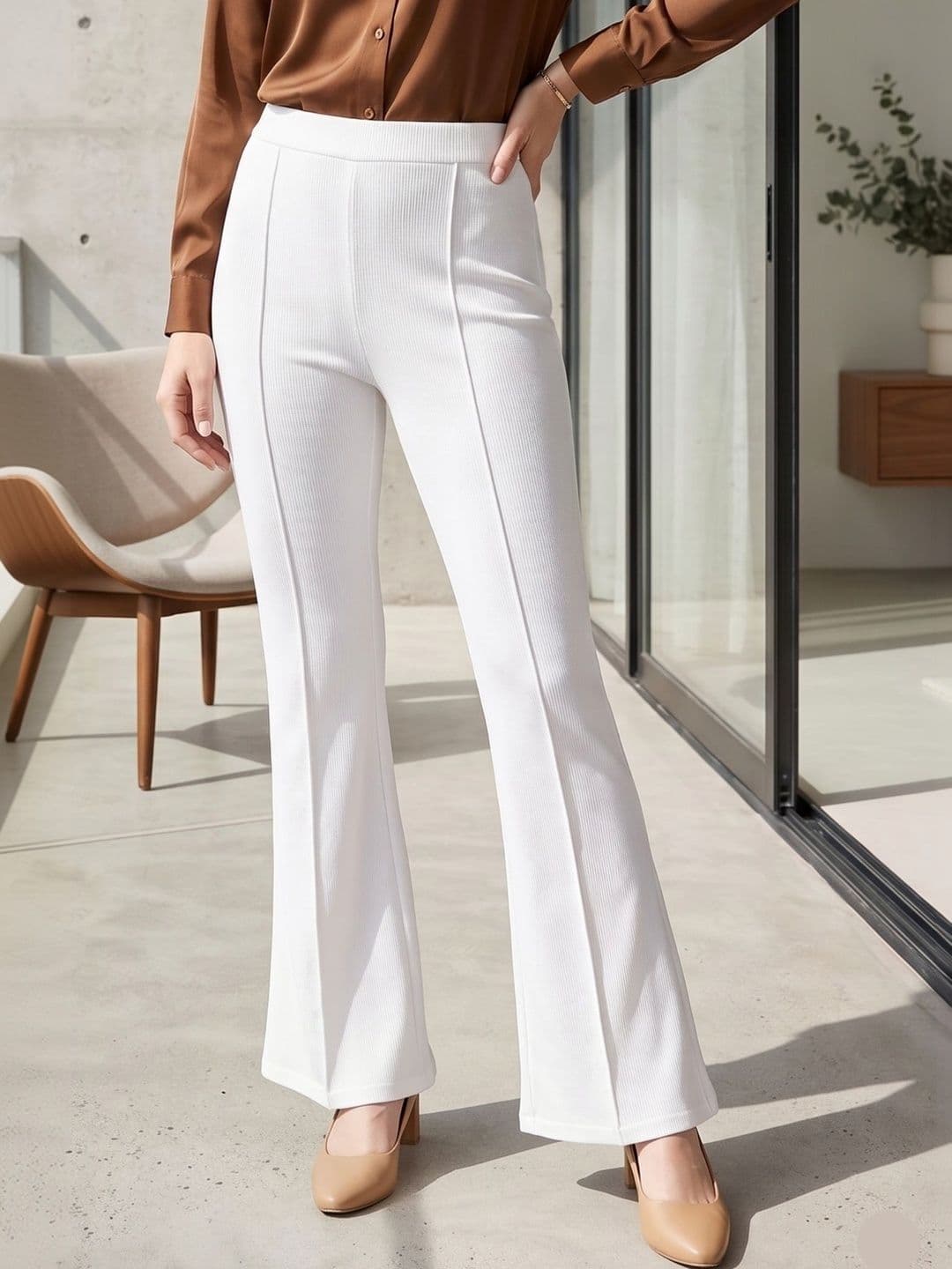 SBJ COLLECTIONS Women Knitted Palazzos - view 1