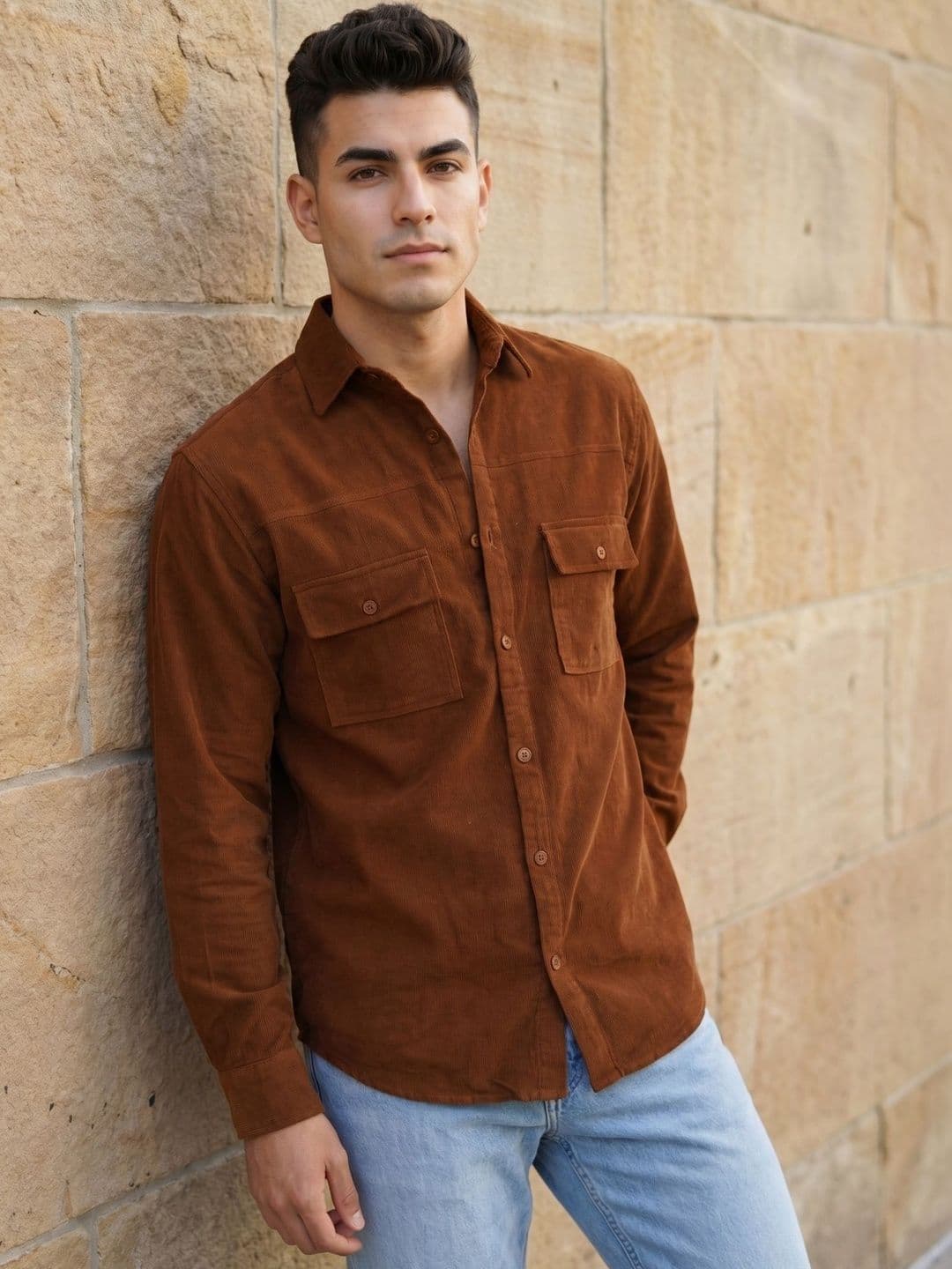 The Roadster Lifestyle Co Cotton Spread Collar Shirt - view 1