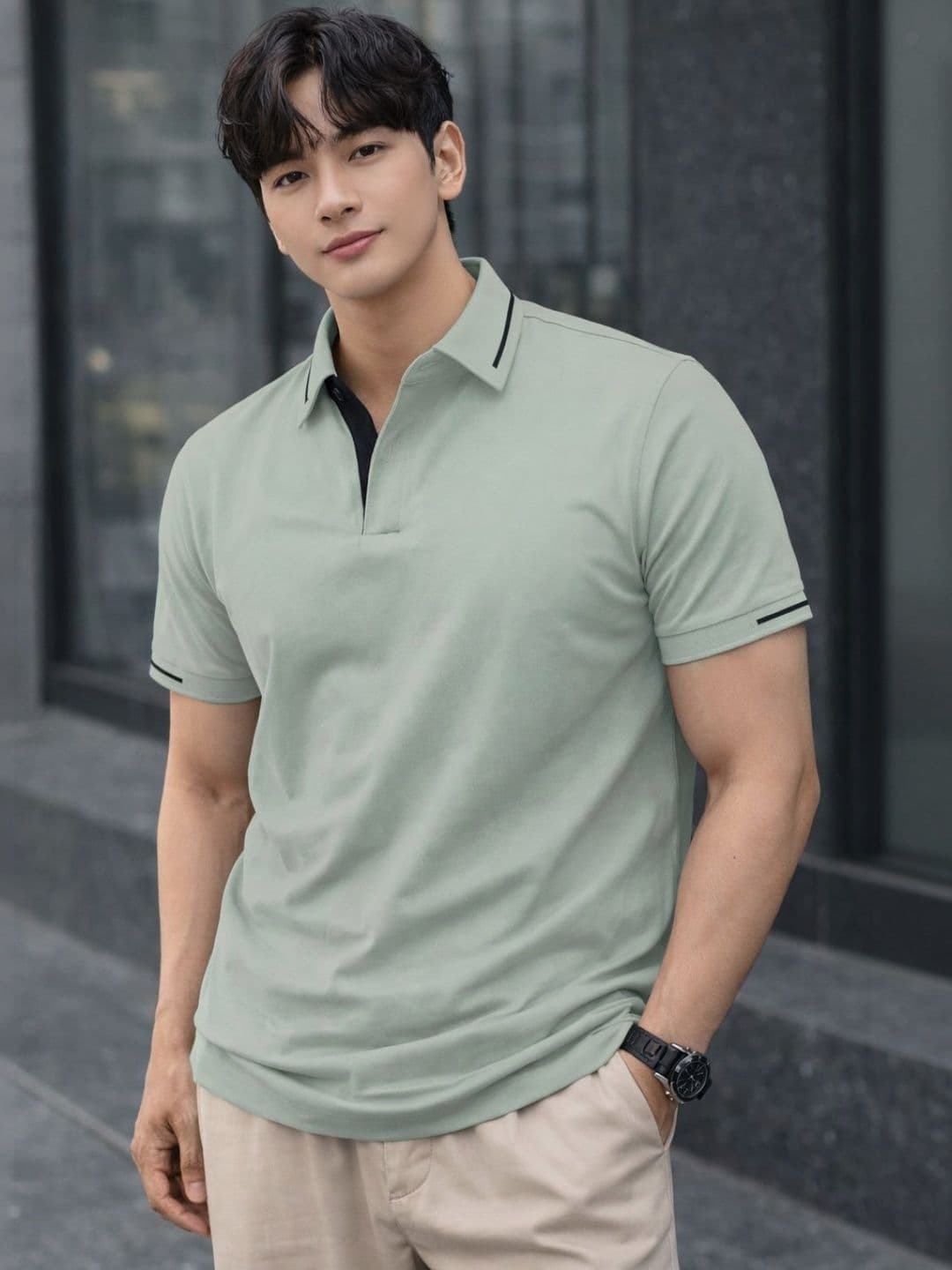 TAZO Men Polo Collar T-shirt - view 1