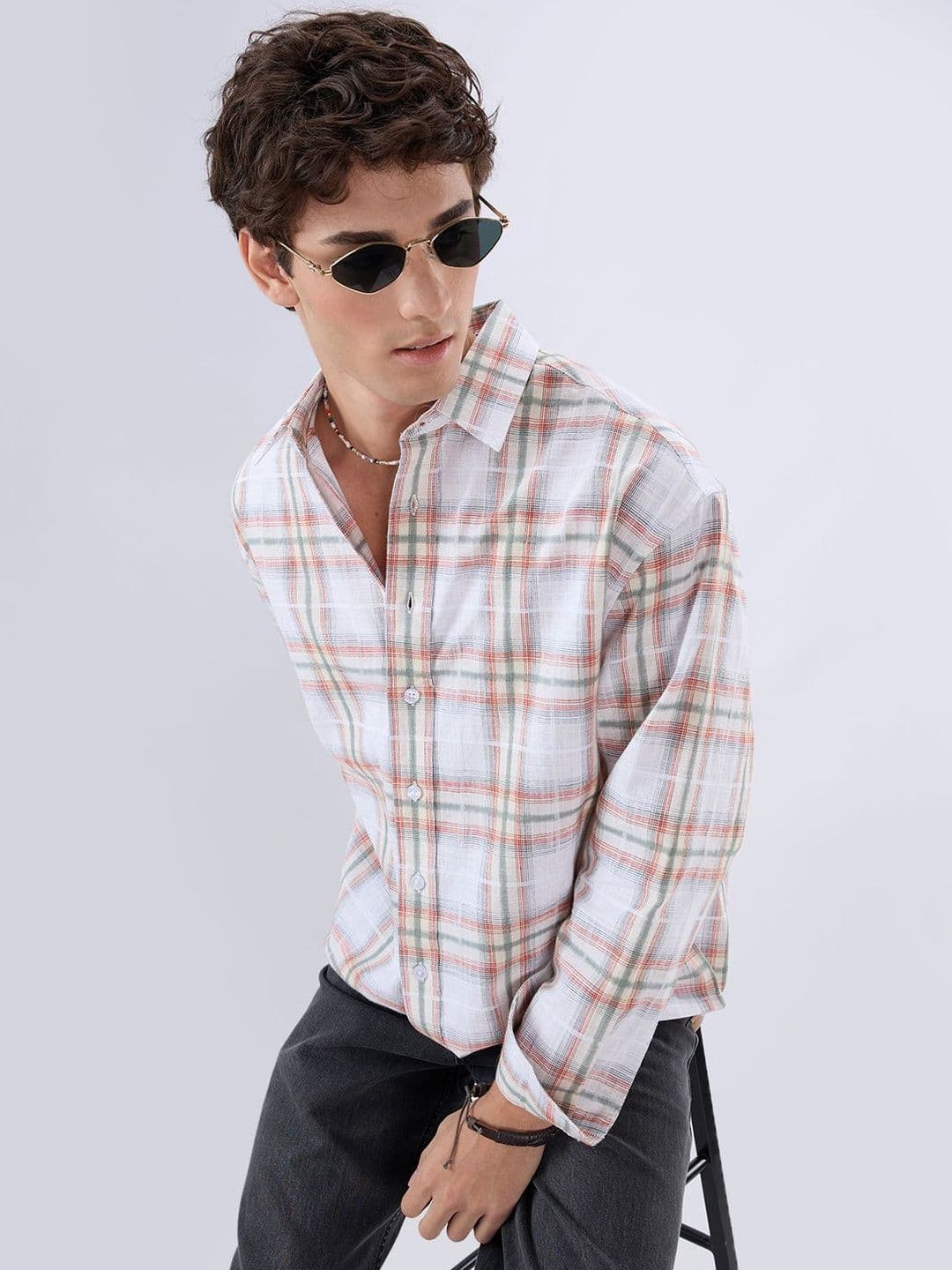 VASTRADO Men Classic Boxy Tartan Checks Checked Casual Shirt - view 1