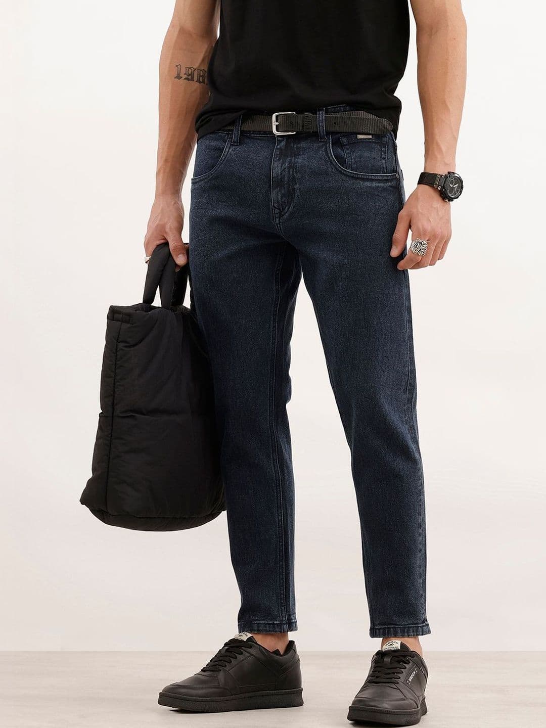 WROGN Men Skinny Fit Low-Rise Stretchable Jeans - view 1