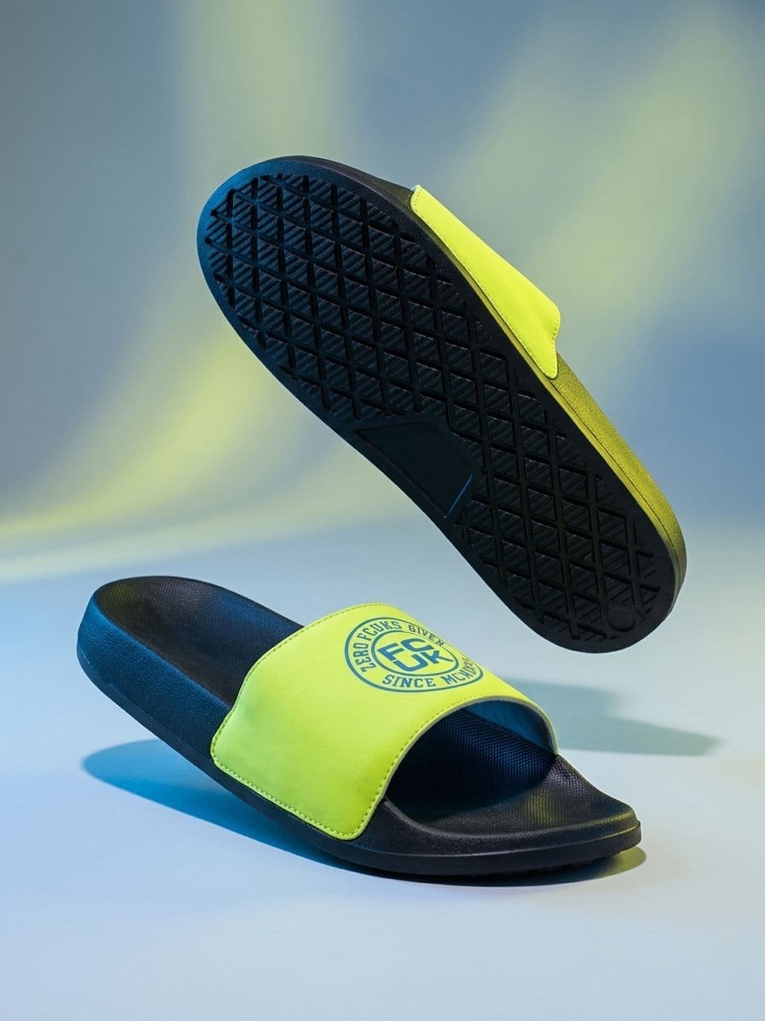 FCUK Men Printed Sliders - view 1