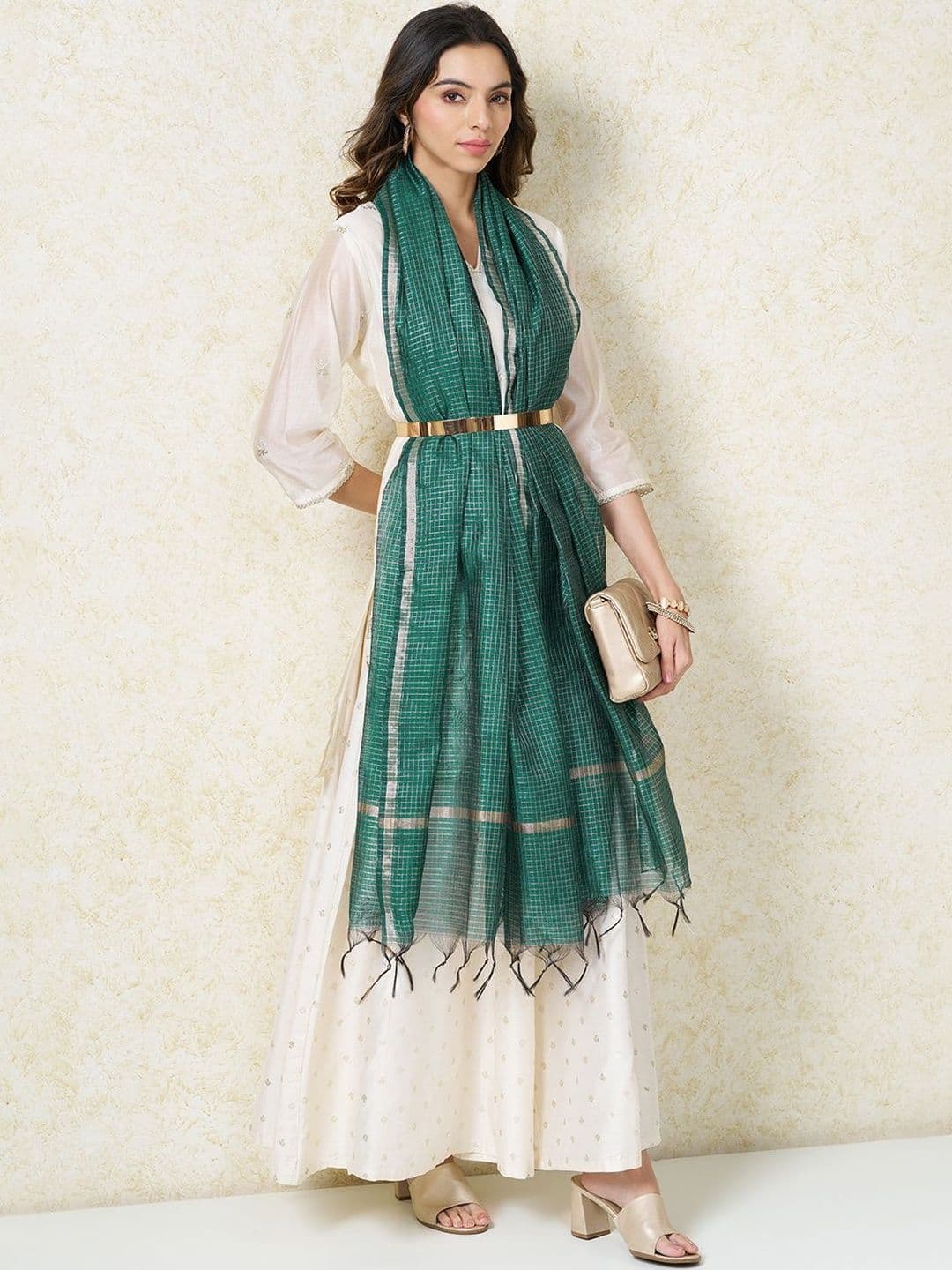 RANGMANCH BY PANTALOONS Woven Design Dupatta - view 1