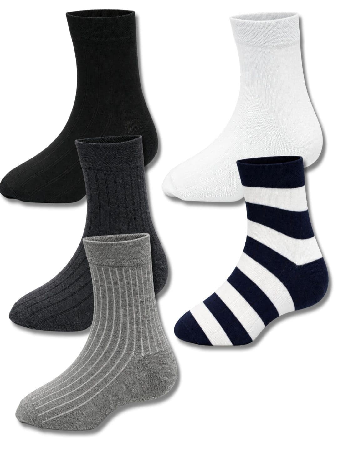 young arrow Men Pack of 5 Cotton Assorted Patterned Ankle Length Socks - view 1