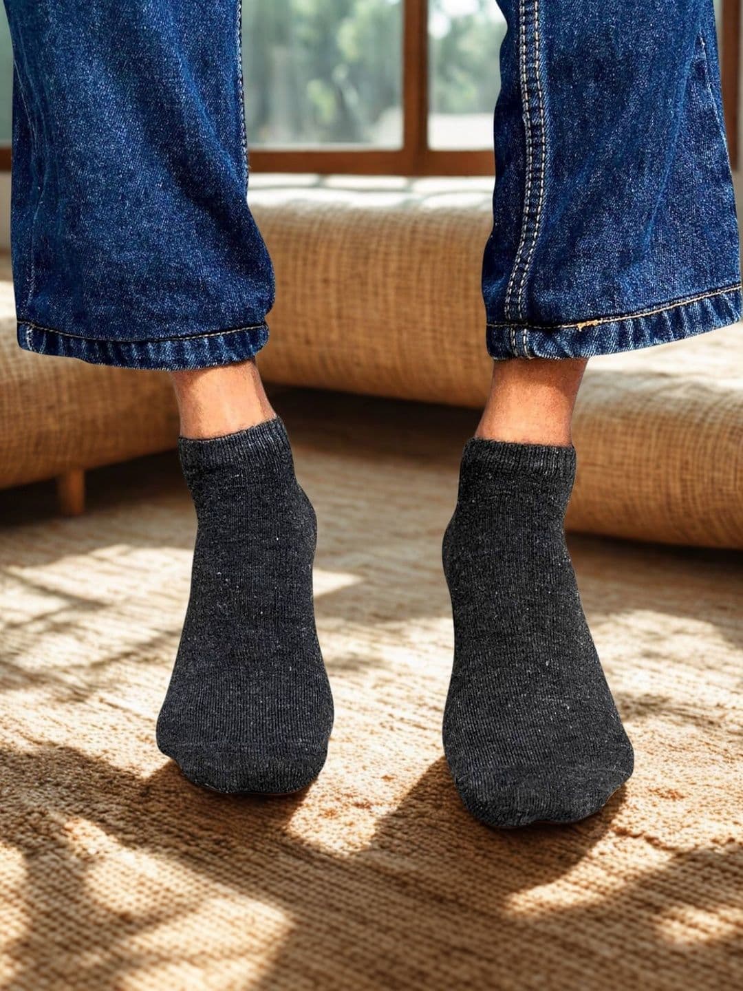 IVOLGA Men Cotton Blend Assorted Ankle Length Socks - view 1
