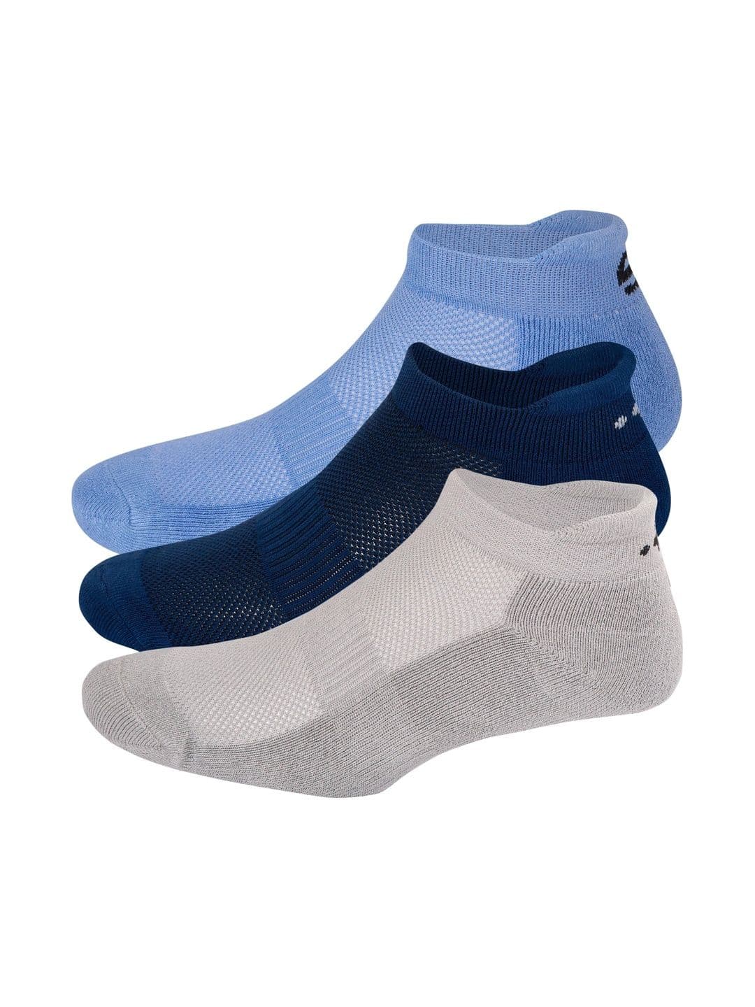 ECO SYNC Men Pack of 6 Colourblocked Ankle Length Socks - view 1