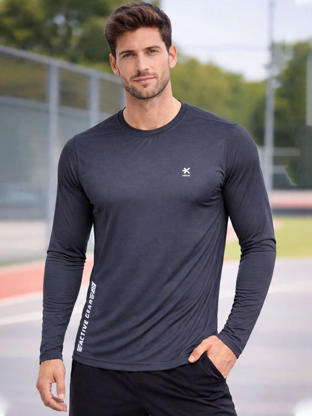 HRX by Hrithik Roshan Round Neck Dry Fit Sports Training T-shirt - view 1