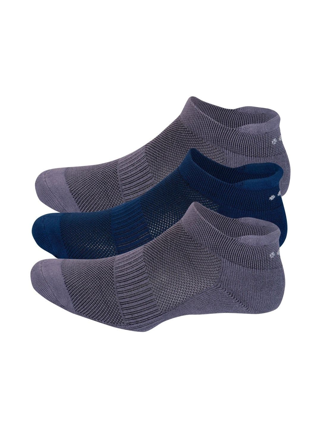 ECO SYNC Men Pack of 6 Colourblocked Ankle Length Socks - view 1