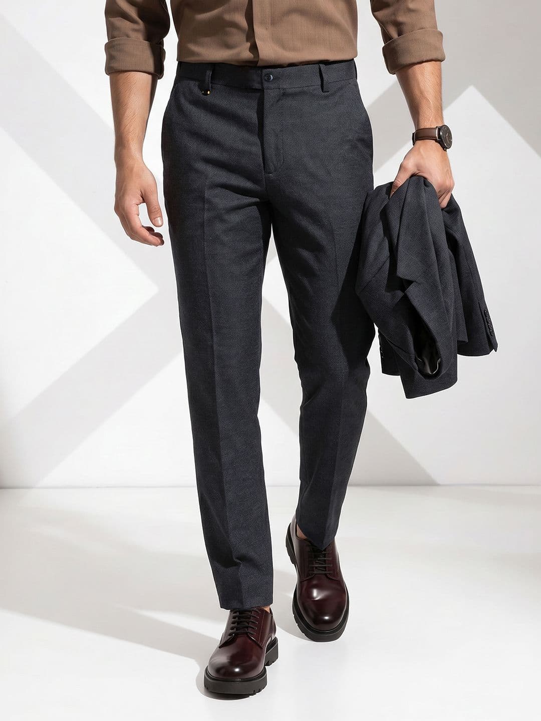 INVICTUS Men Flat-Front Formal Trousers - view 1