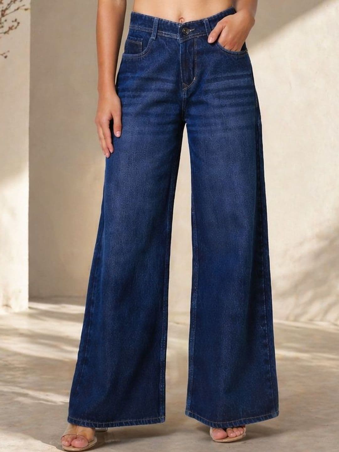 COY Women Comfort Wide Leg High-Rise Stretchable Jeans - view 1