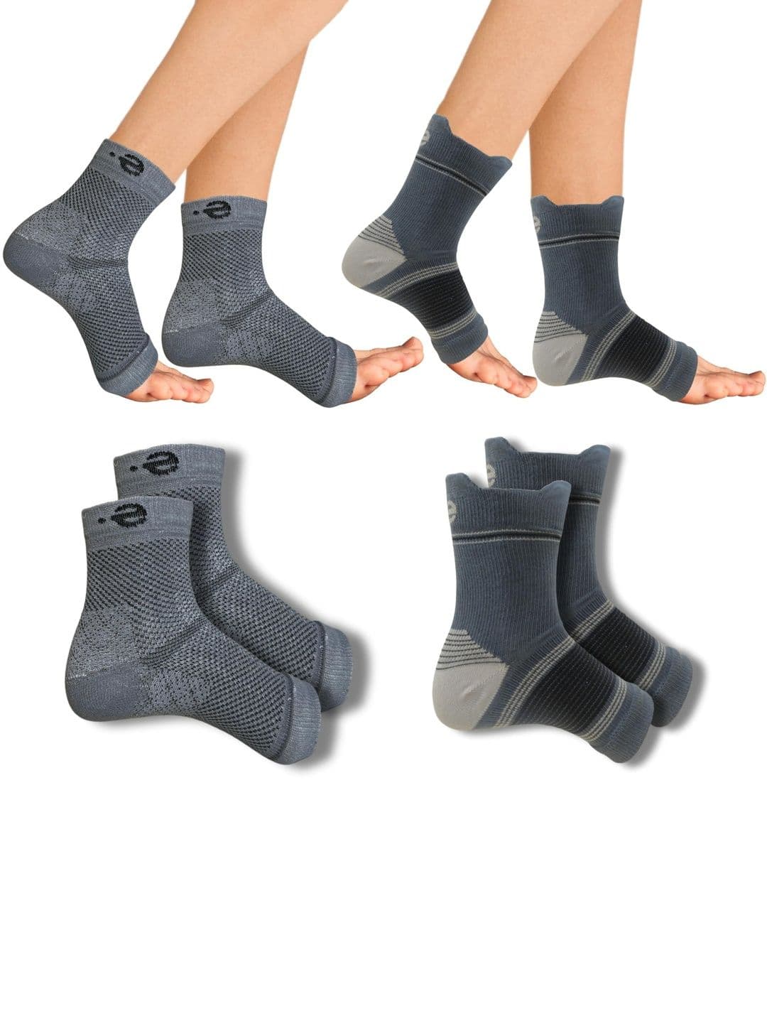 ECO SYNC Men Pack of 4 Cotton Patterned Ankle Length Socks - view 1