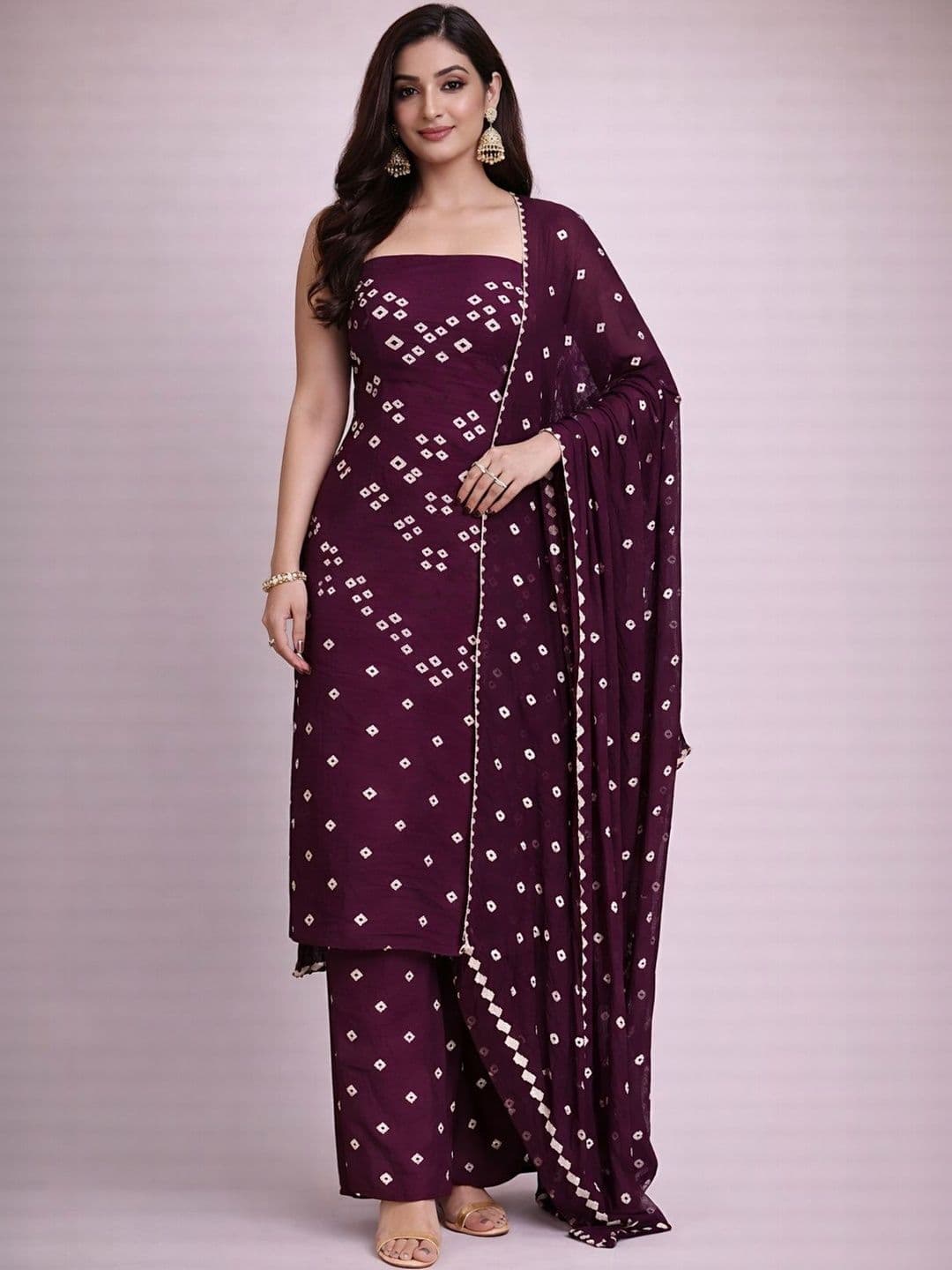 SHREYAM Printed Pure Cotton Semi-Stitched Dress Material - view 1