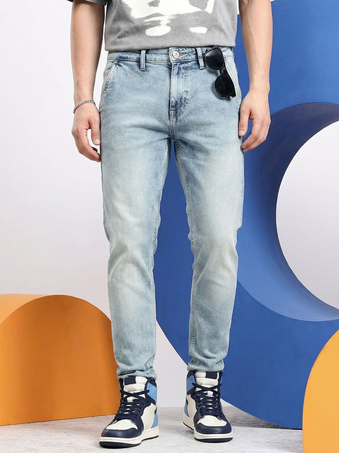 Aeropostale Men Heavy Fade Stretchable Jeans - view 1