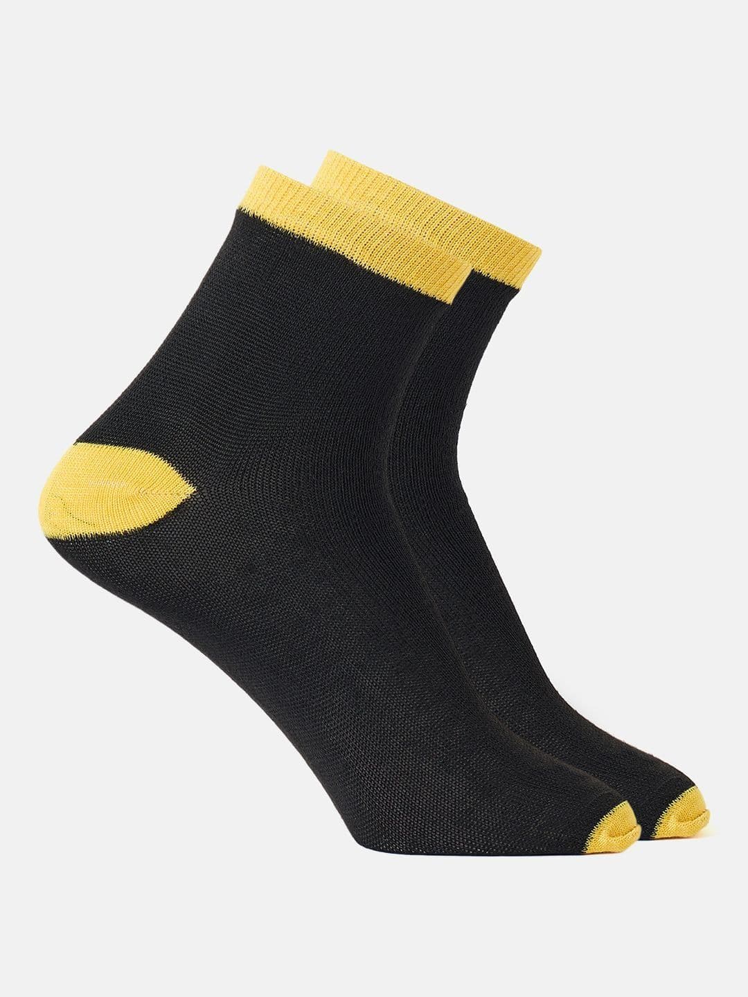 SZN Men Pack of 2 Cotton Blend Colourblocked Ankle Length Socks - view 1