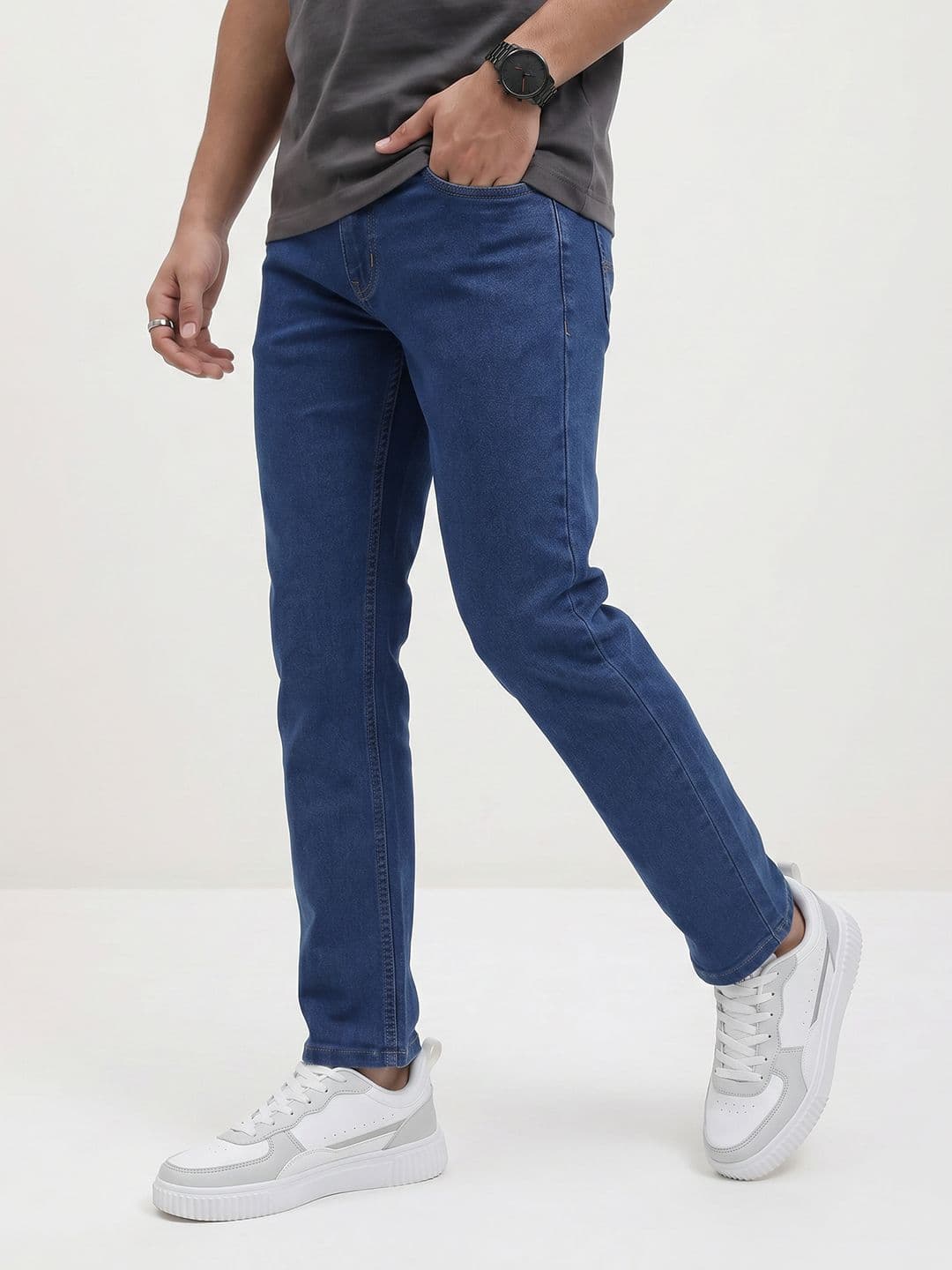The Roadster Life Co. Men Slim Fit Stretchable Jeans - view 1
