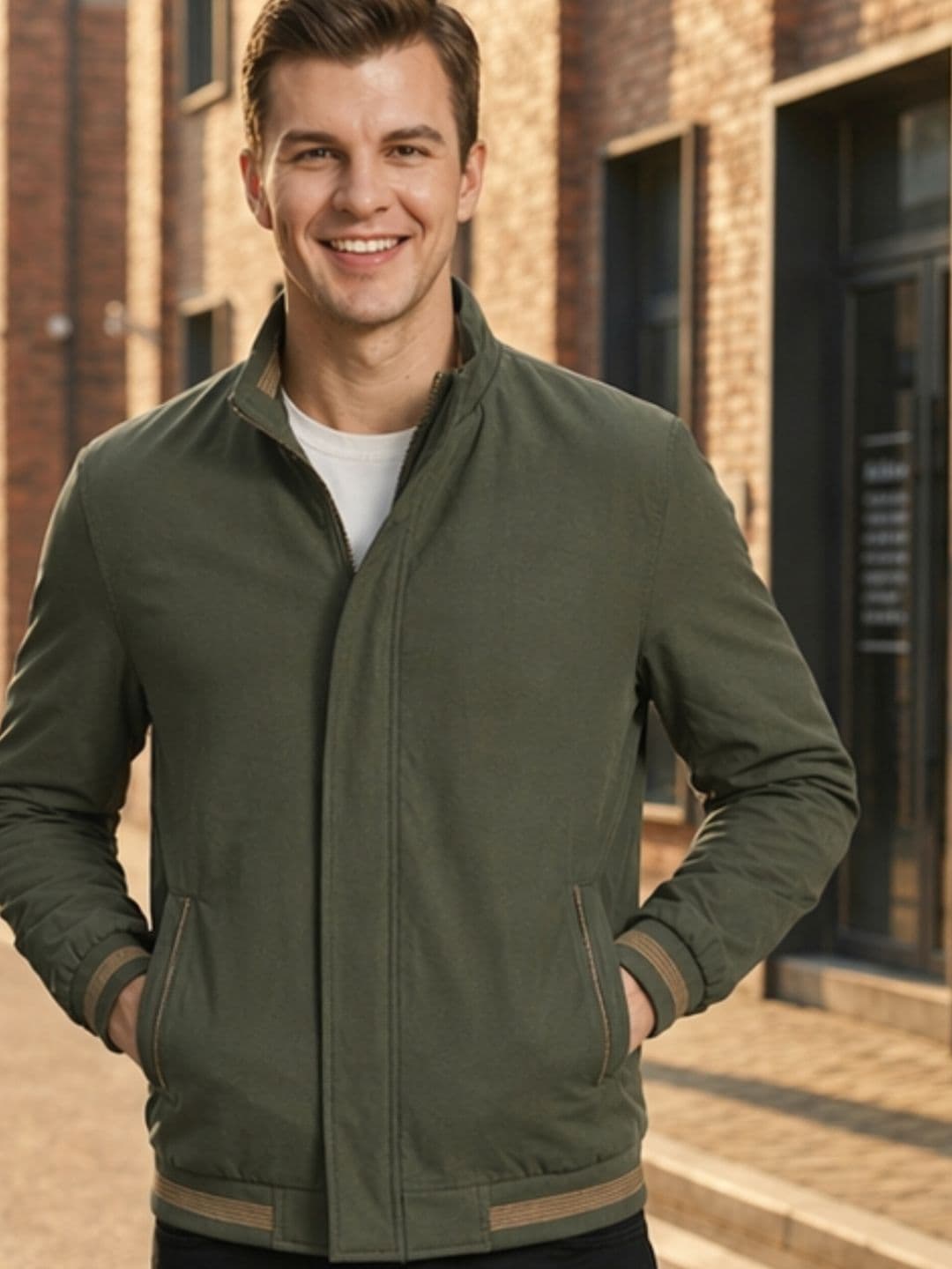 MIA FASHION Men Lightweight Bomber Jacket - view 1