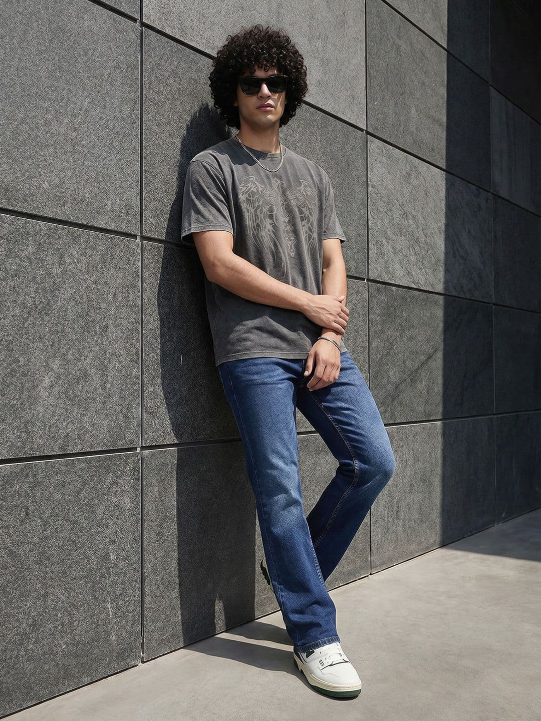The Roadster Life Co. Men Bootcut Mid-Rise Light Fade Stretchable Jeans - view 1