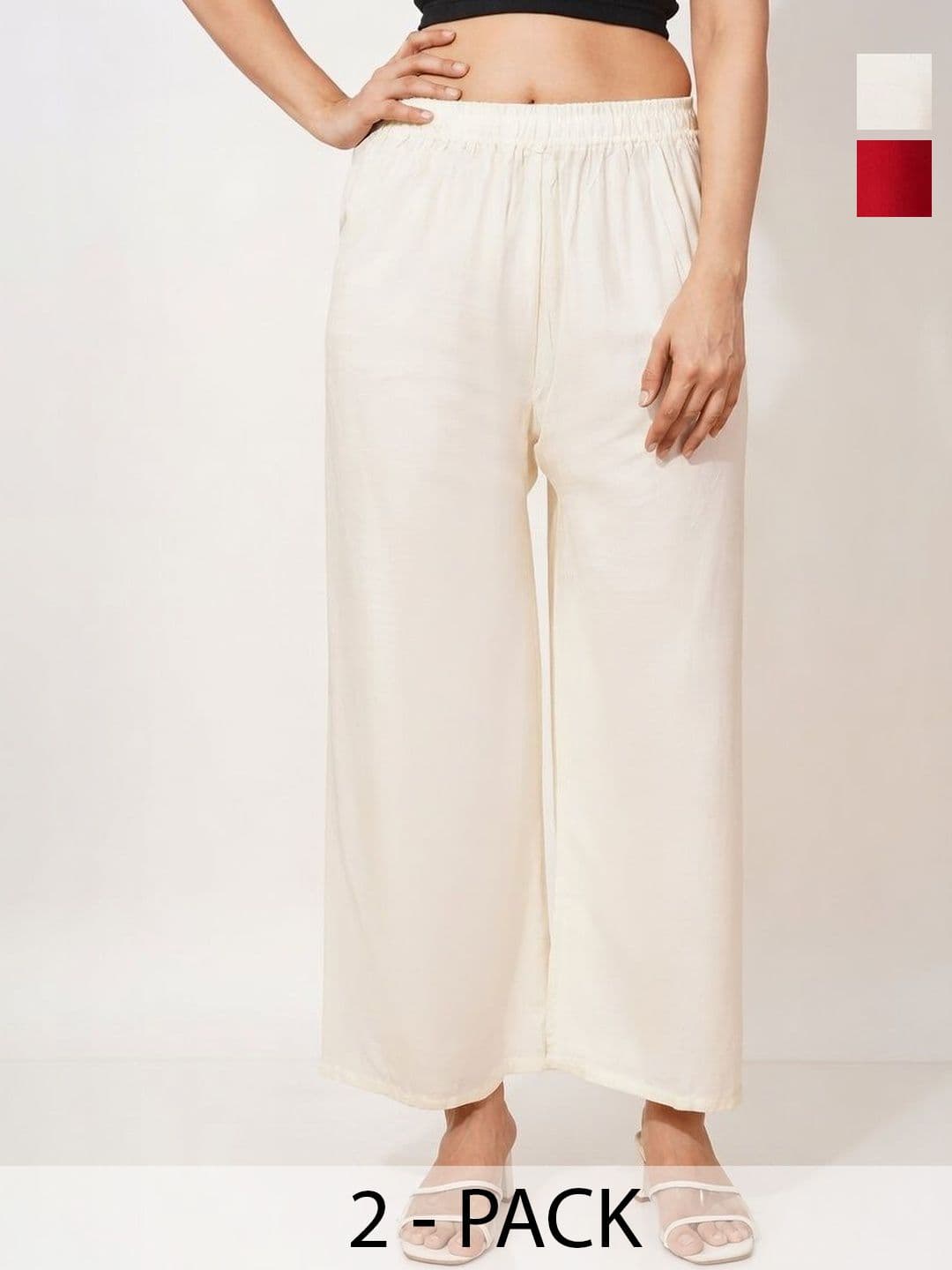 KALINI Women Pack of 2 Wide Leg Palazzos - view 1