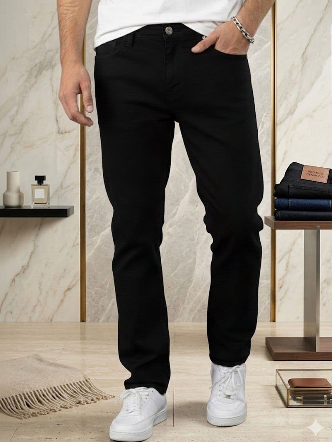 NIFFER FASHION Men Jean Mid-Rise Applique Jeans - view 1