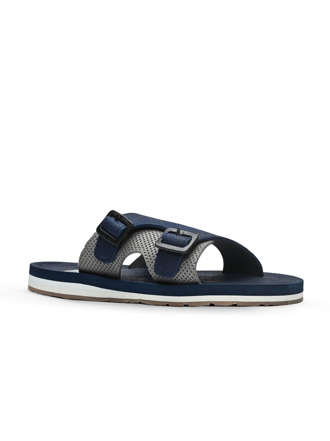 Trekiva Men Grey Fabric Room Slippers - view 1