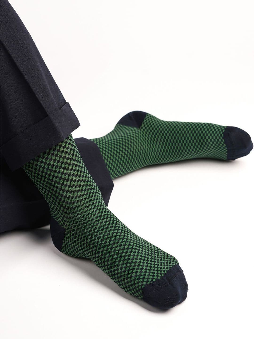 Theater Men Green Mid-Calf Socks - view 1