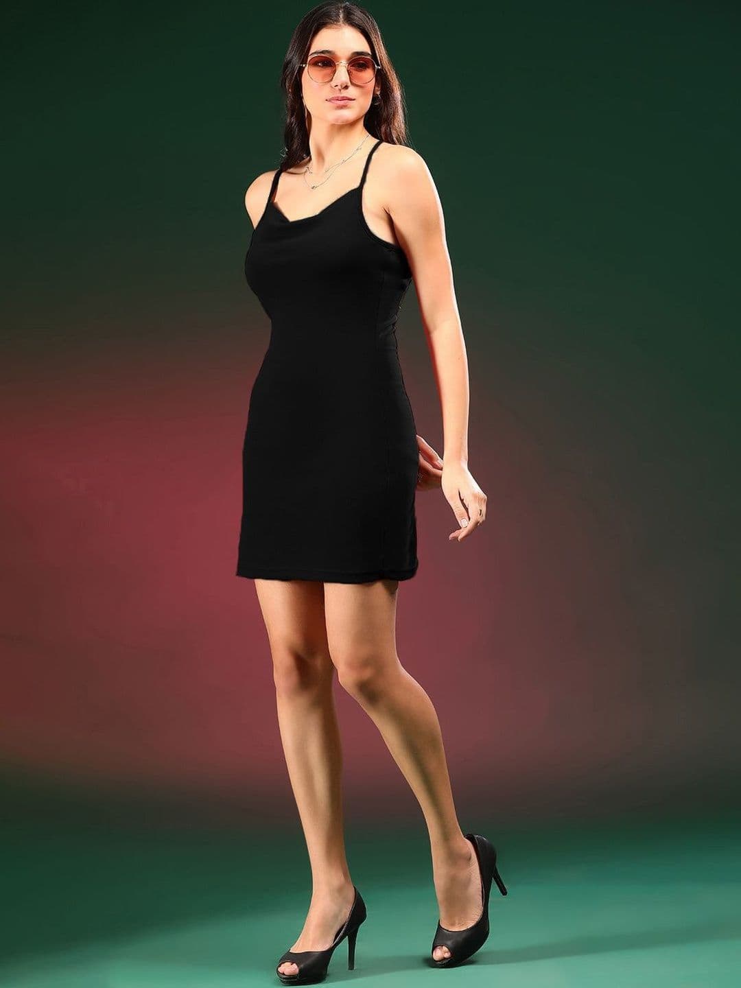 Stylecast X Kotty Cowl Neck Bodycon Mini Dress - view 1