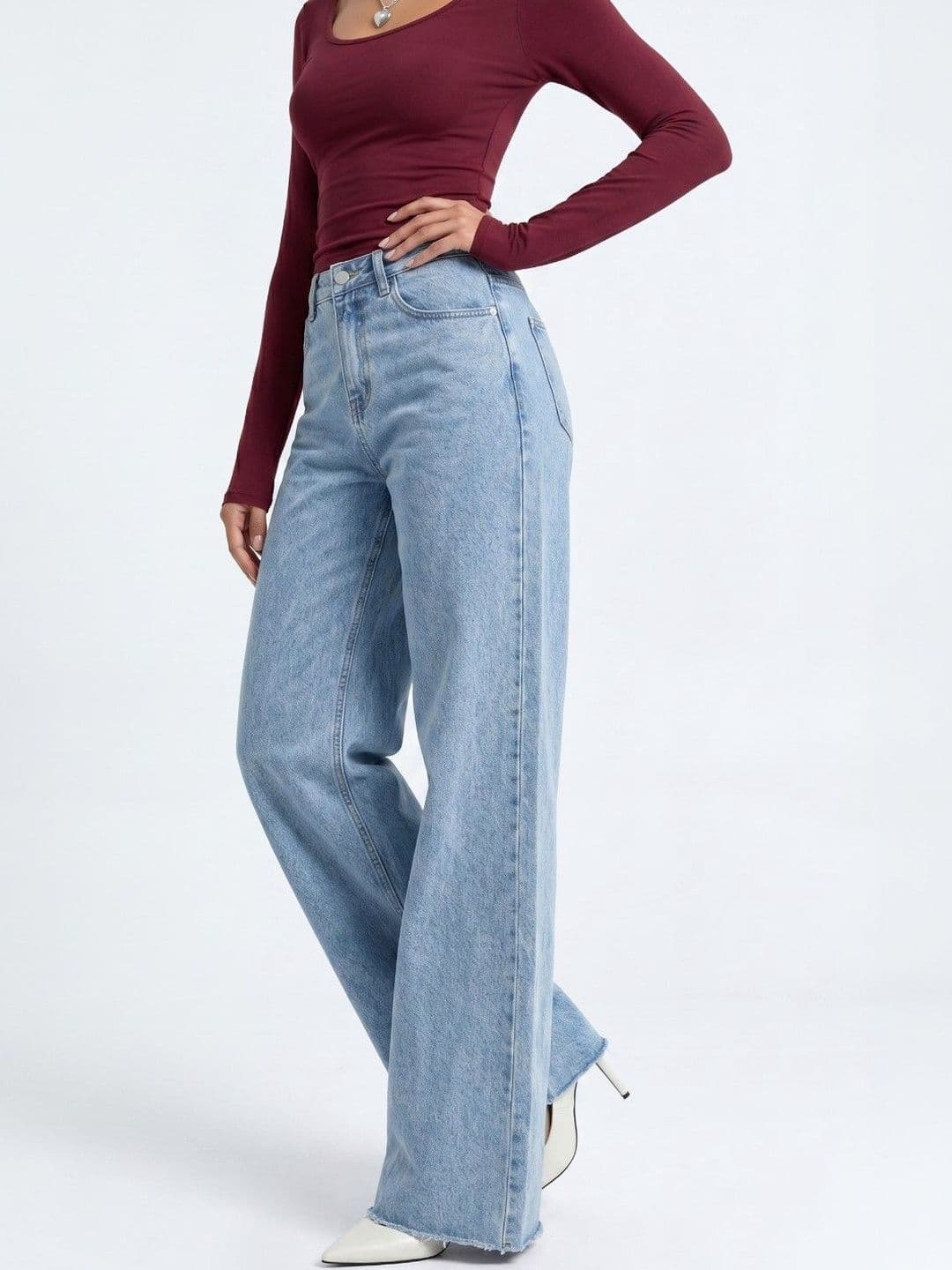 R.Code by The Roadster Life Co. Women Regular Fit High-Rise Acid Wash Stretchable Jeans - view 1