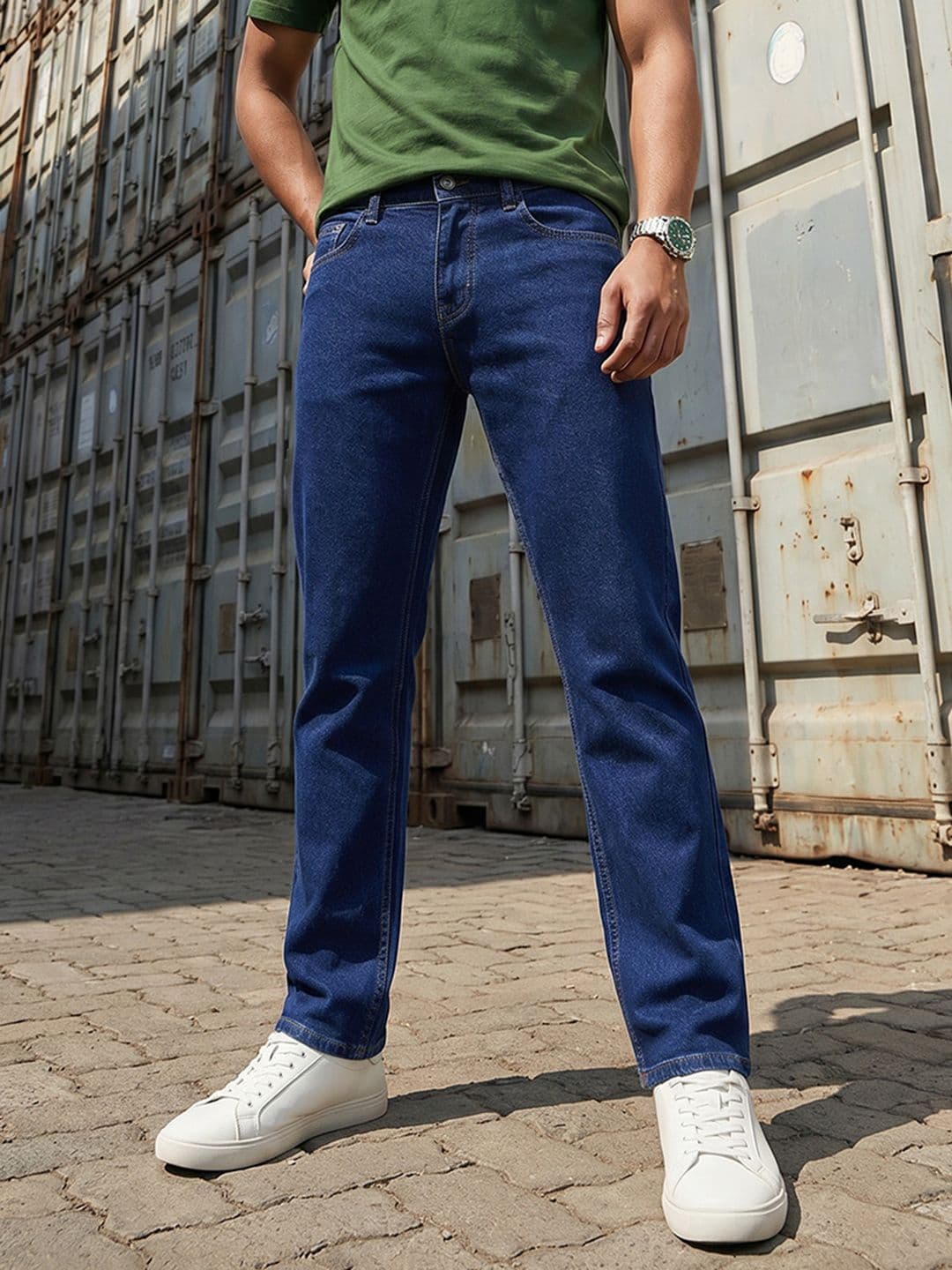The Roadster Life Co. Men Slim Fit Mid-Rise Stretchable Jeans - view 1