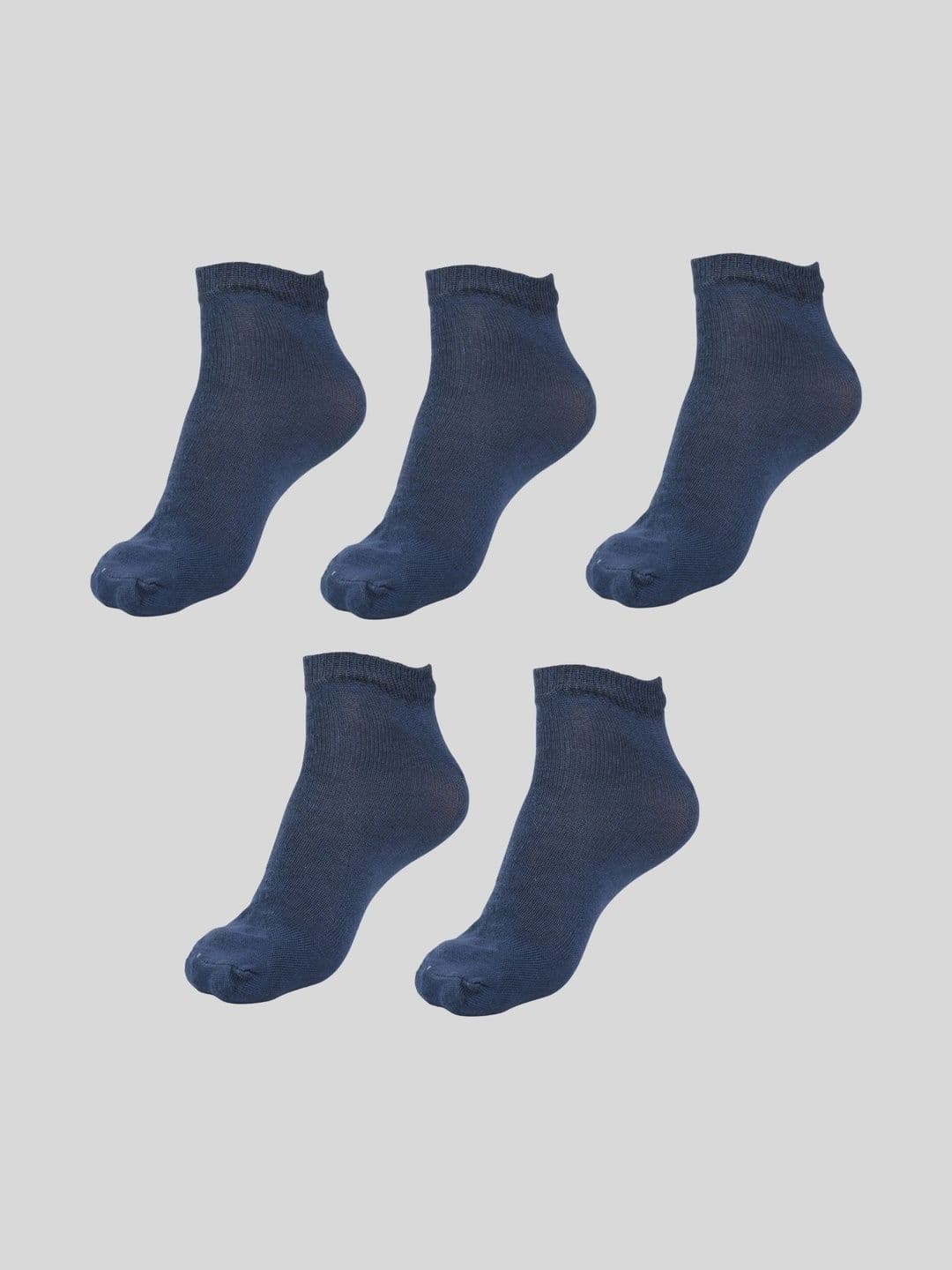 MJE Men Pack of 5 Cotton Blend Assorted Ankle Length Socks - view 1