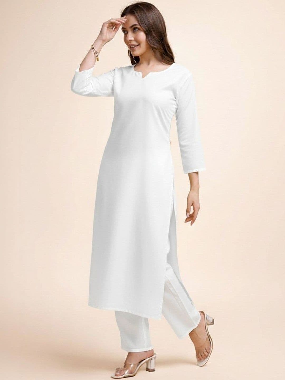 JDS LIFESTYLE Women Regular Pure Cotton Kurta with Trousers - view 1