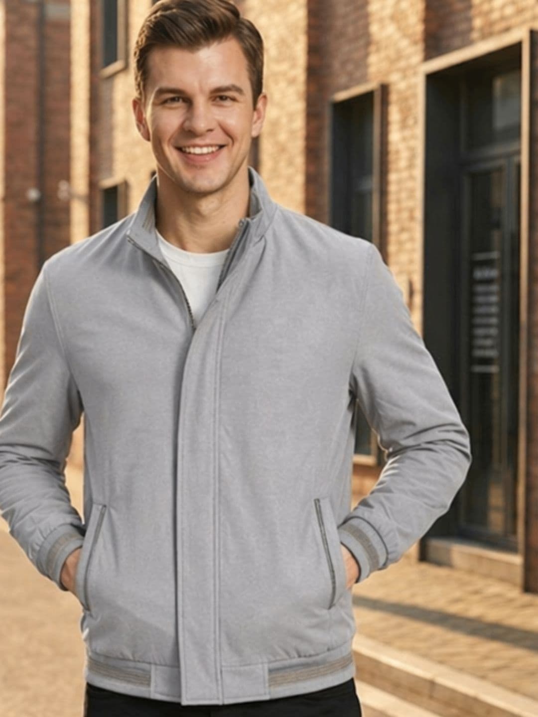 MIA FASHION Men Lightweight Bomber Jacket - view 1