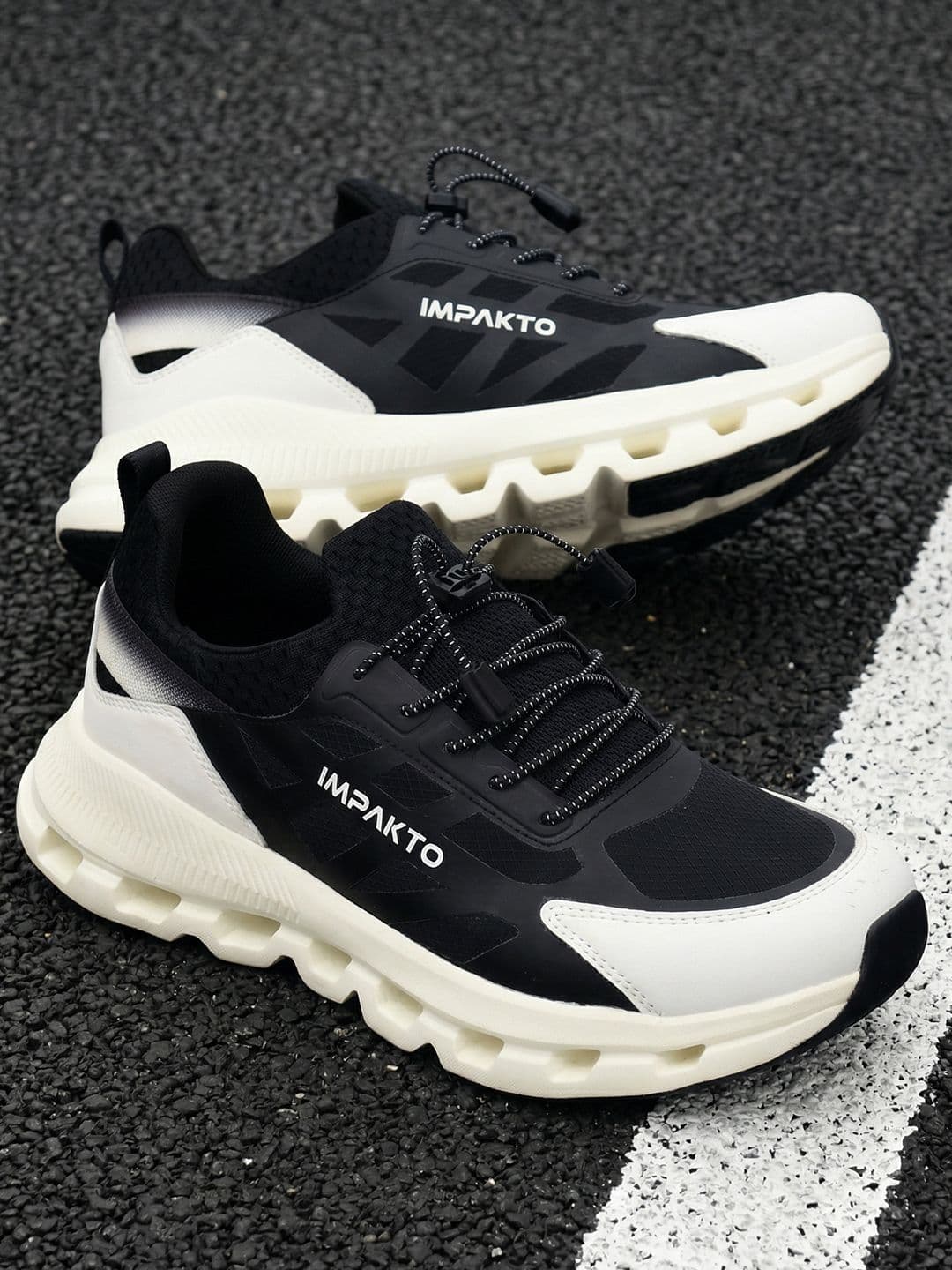 Impakto Men Athletic Running Shoes Cushioned Insole Sport Trainers with Anti Skid Outsole - view 1