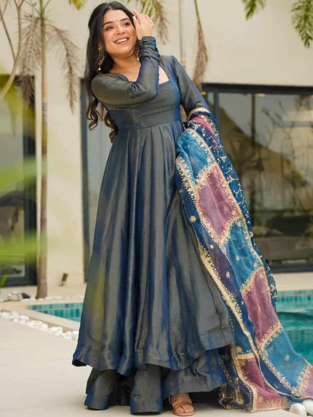 PANJURLI Women Ethnic Motifs Regular Kurta with Trousers & With Dupatta - view 1