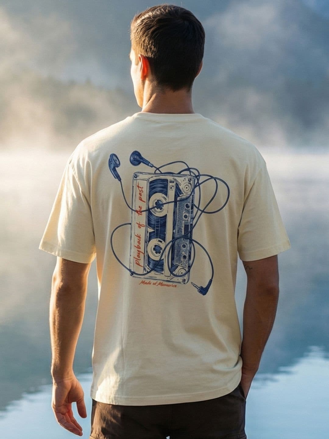 NOBERO Men Typography Printed Pockets T-shirt - view 1