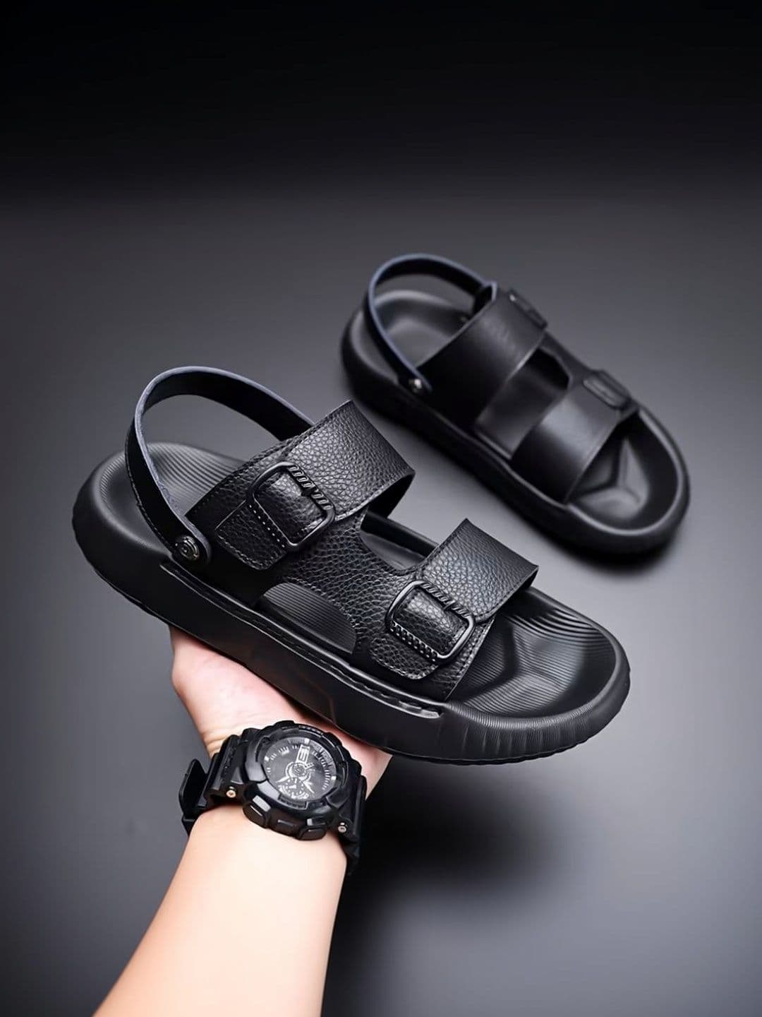 Robbie Jones Men PU Comfort Sandals - view 1