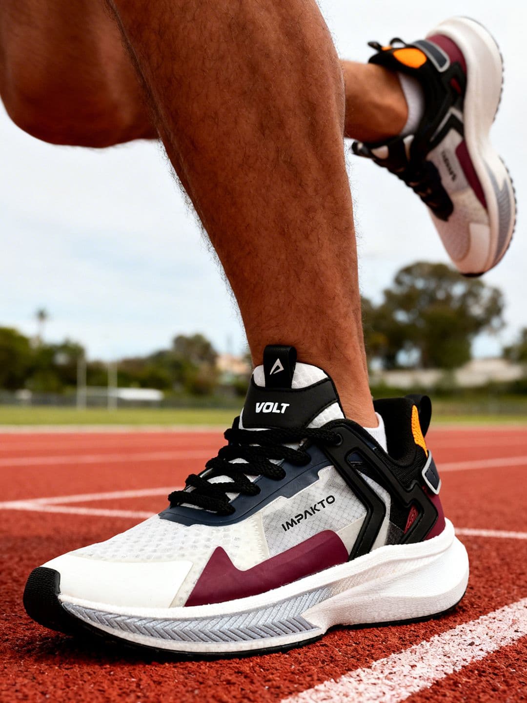 IMPAKTO Men Colourblocked Mesh Running Shoes - view 1