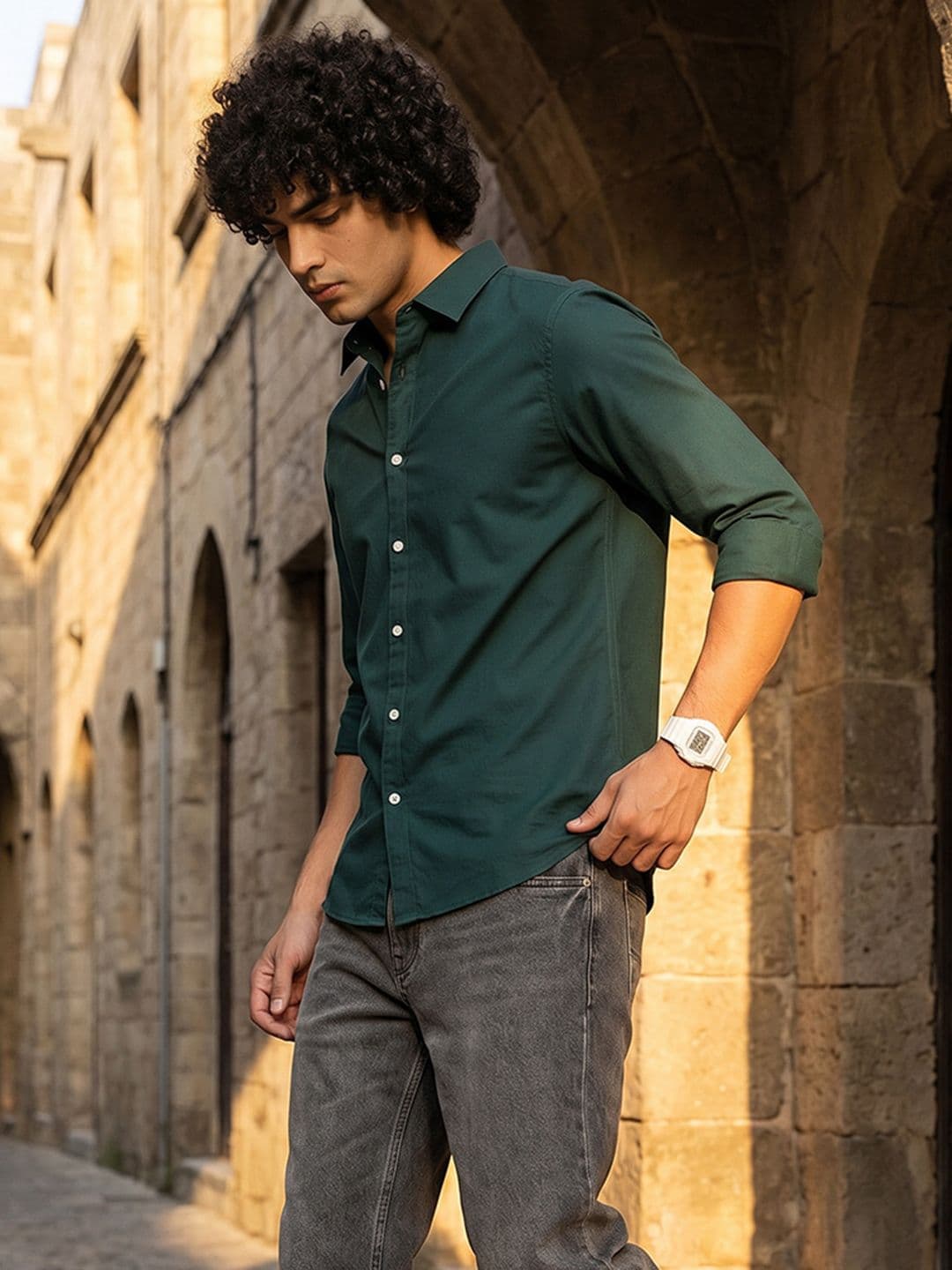 The Roadster Life Co. Slim Fit Pure Cotton Casual Shirt - view 1