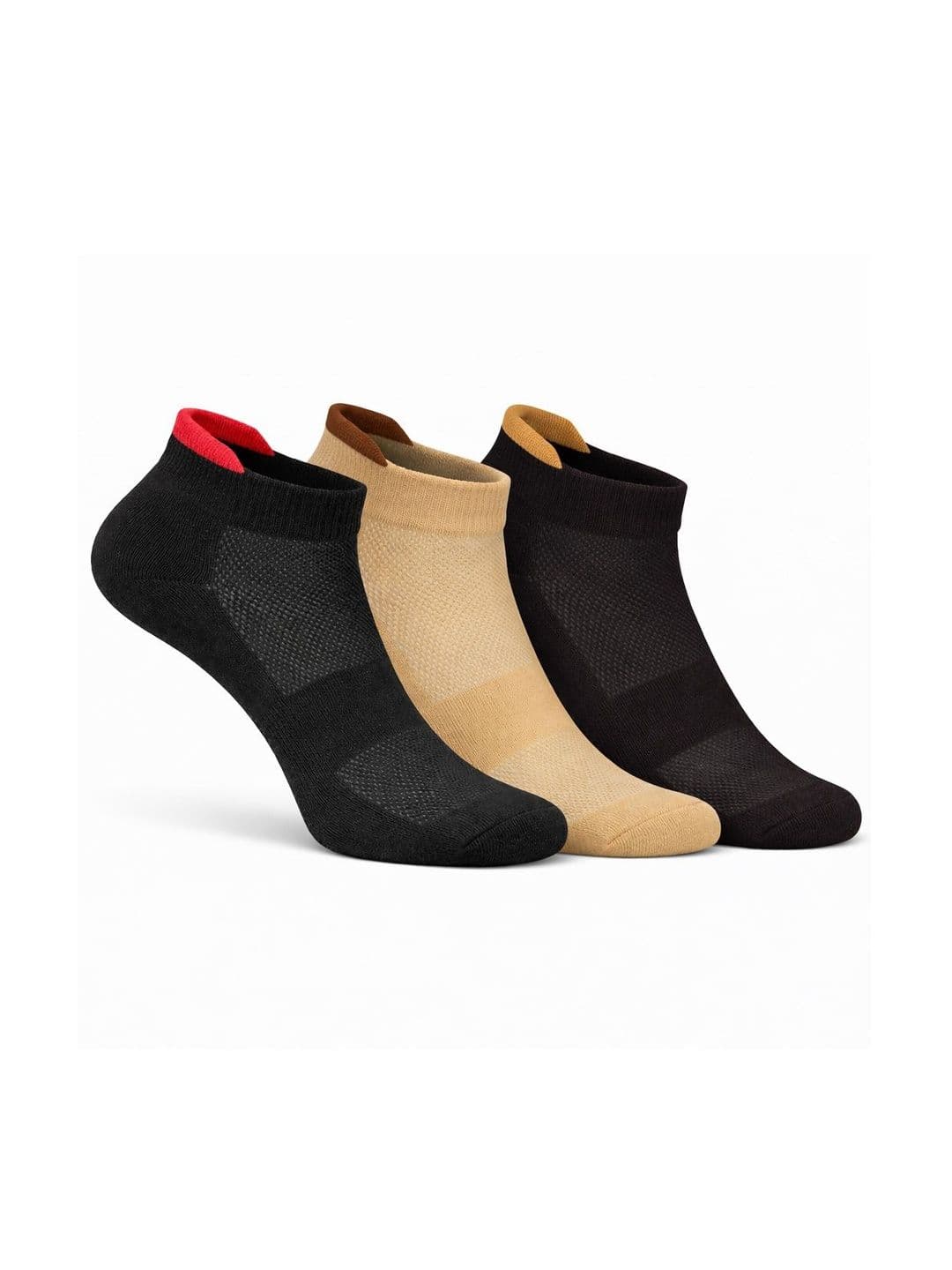 USOXO Unisex Pack of 3 Patterned Shoe Liners Socks - view 1