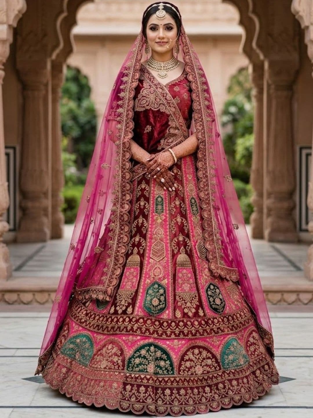 JIYANA WOMENS CHOICE Embroidered Semi-Stitched Lehenga & Unstitched Blouse With Dupatta - view 1
