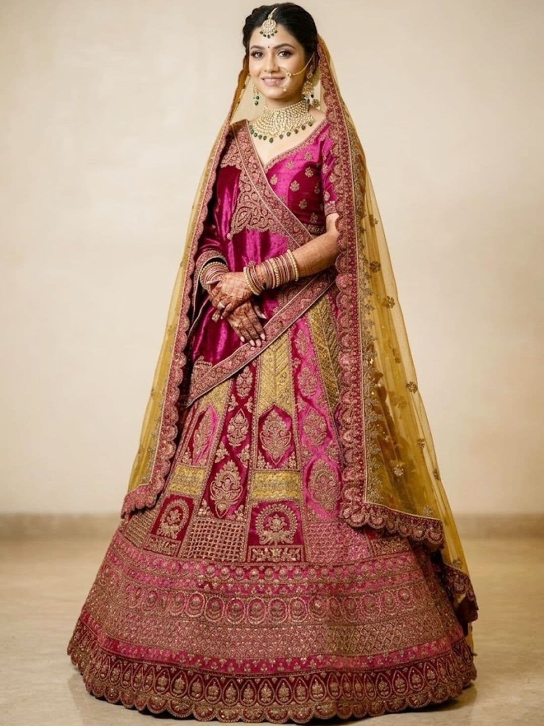 JIYANA WOMENS CHOICE Embellished Semi-Stitched Lehenga & Unstitched Blouse With Dupatta - view 1