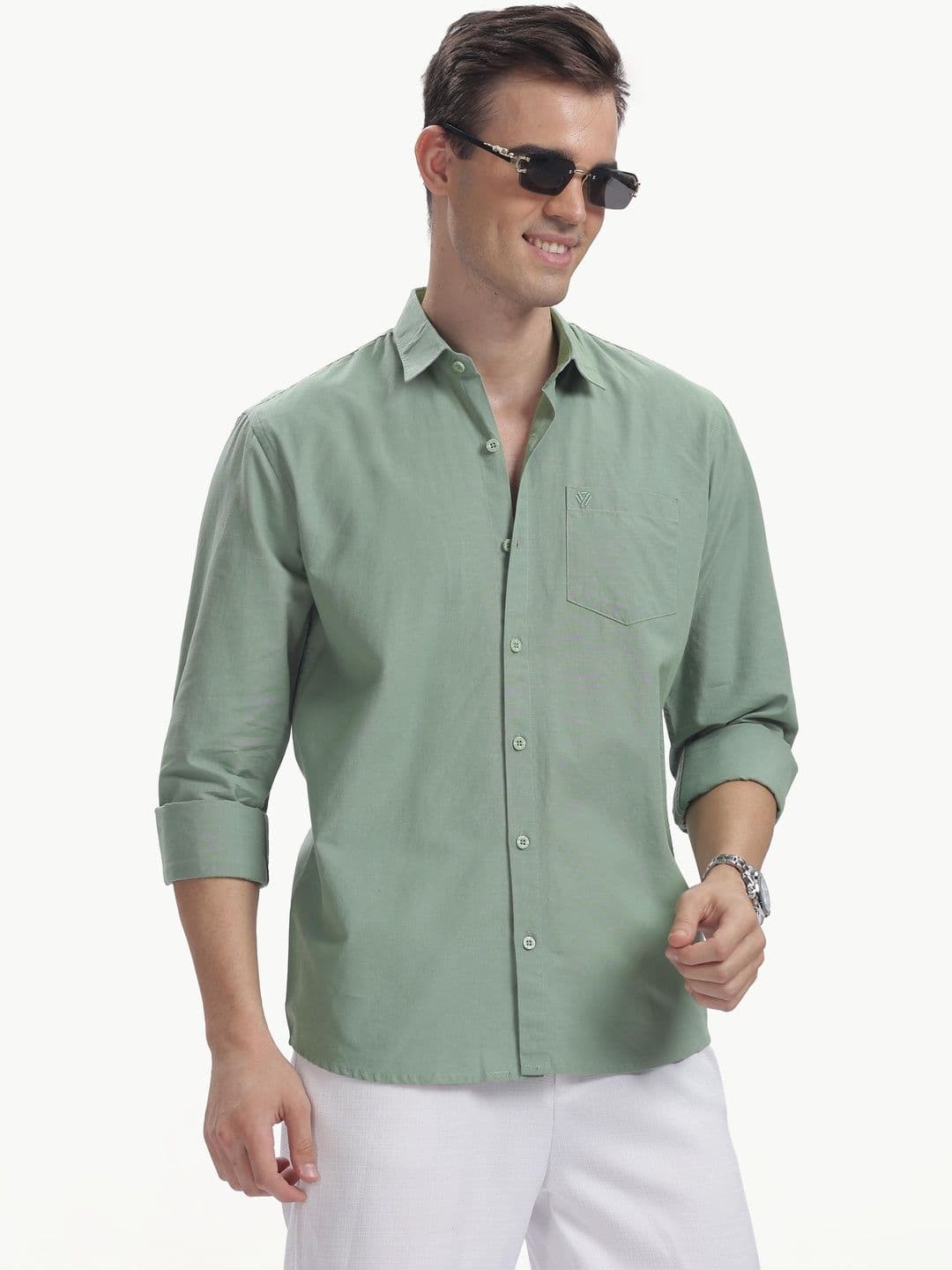 BS BLUE SQUAD Men Slim Fit Casual Shirt