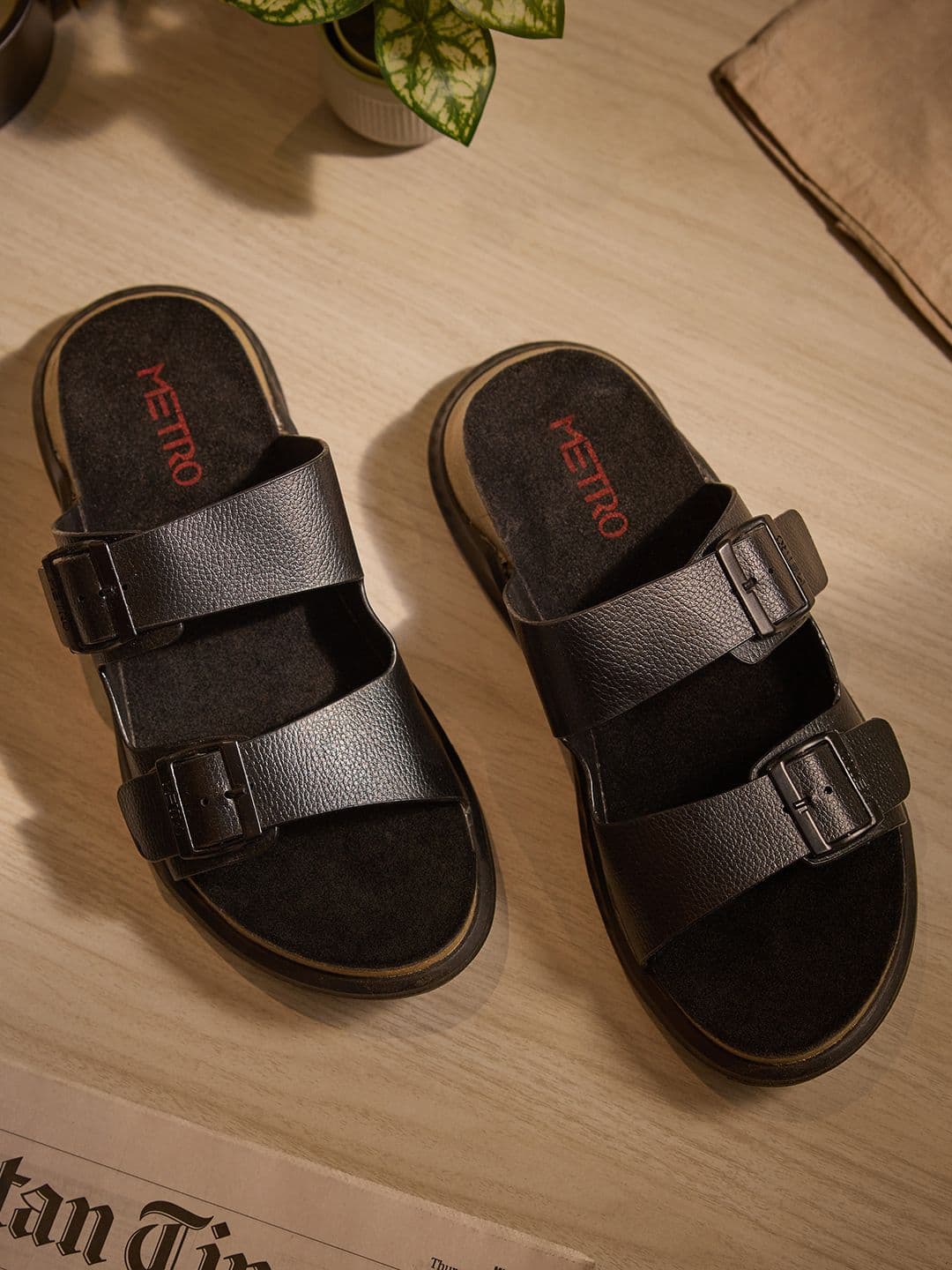 Metro Men Textured Comfort Sandals - view 1